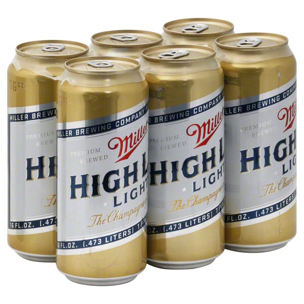 Miller High Life Light Beer 6 Pk Cans Shop Beer At H E B