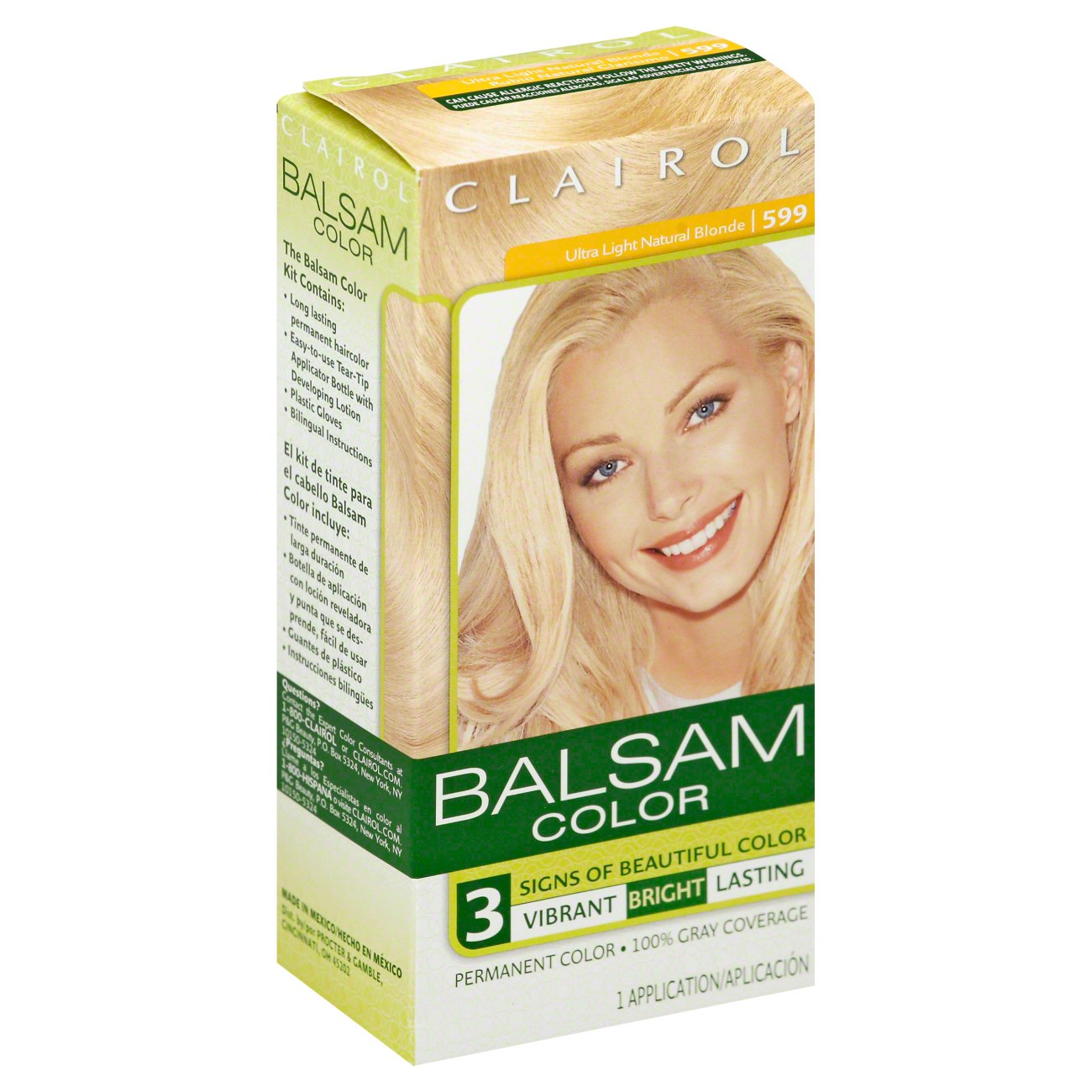 Clairol Balsam 599 Ultra Light Natural Blonde Shop At H E B