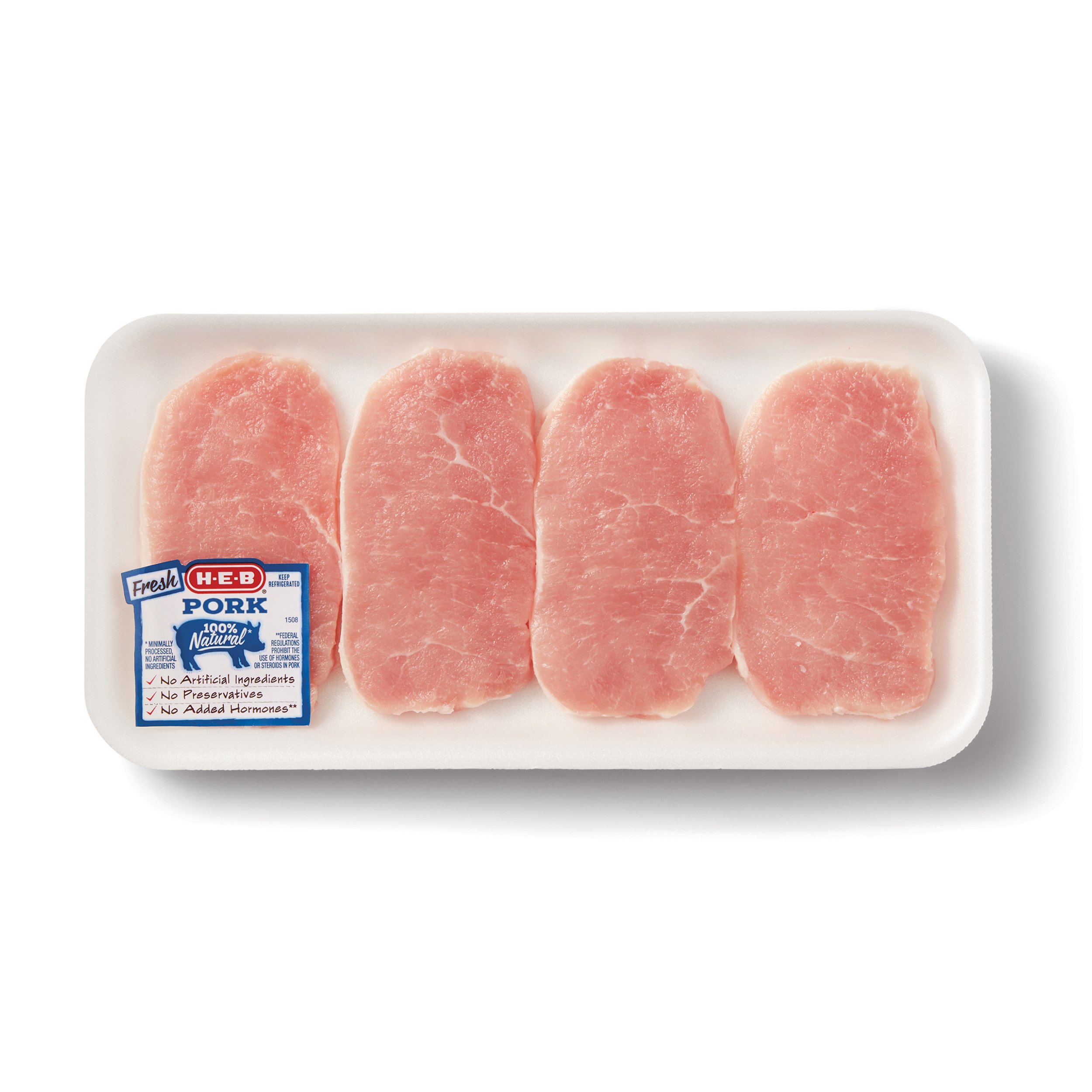 H E B Boneless Center Loin Pork Chops Thin Cut Shop Pork At H E B