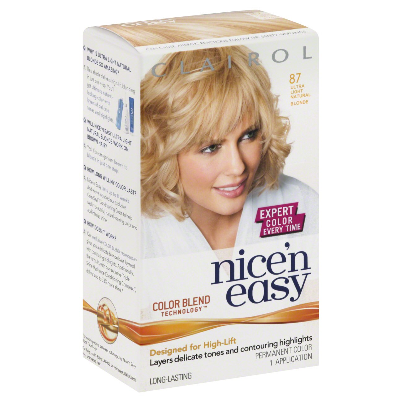 Clairol Nice N Easy Ultra Light Natural Blonde Shop Hair Color At