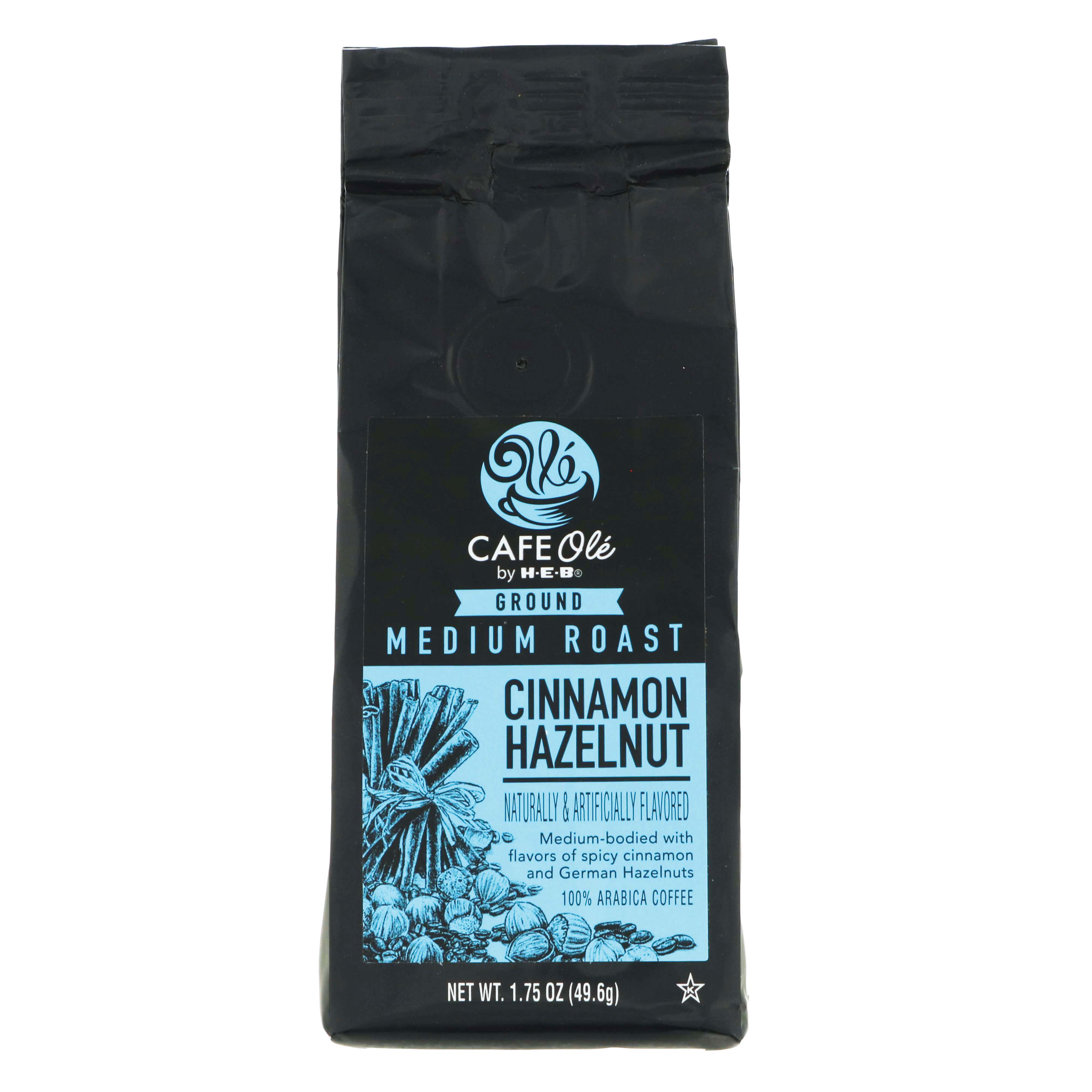 Cafe Ol By H E B Medium Roast Cinnamon Hazelnut Ground Coffee Trial