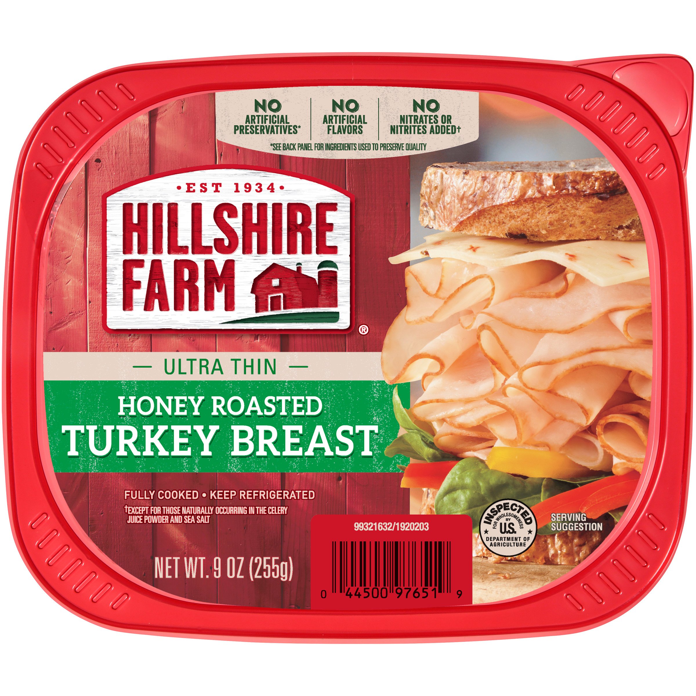 Hillshire Farm Deli Select Ultra Thin Honey Roasted Turkey Breast