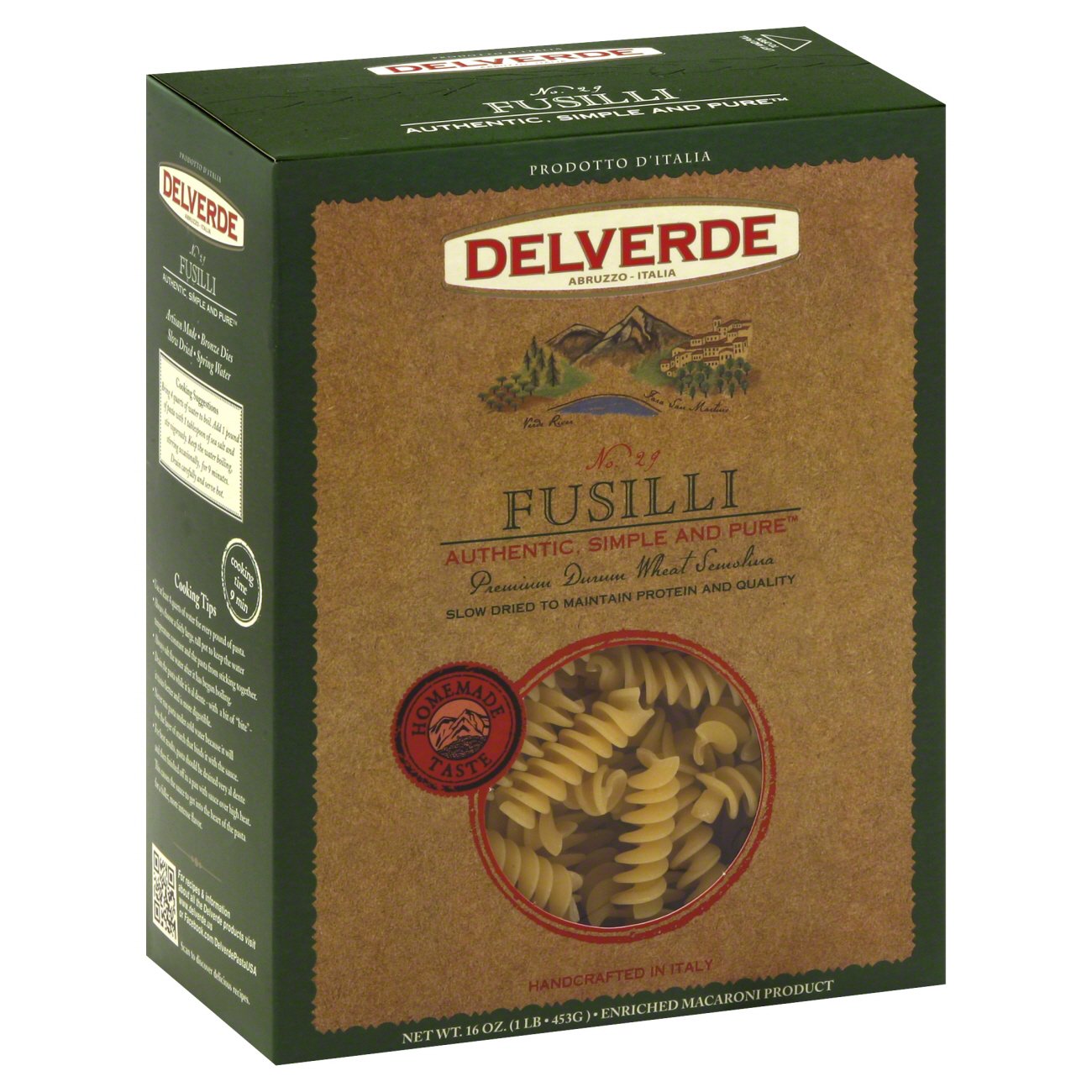 Delverde Fusilli No Shop Pasta At H E B