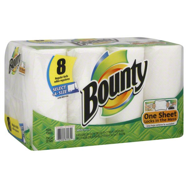 Bounty Bounty Regular Roll Select A Size Paper Towel Shop Paper