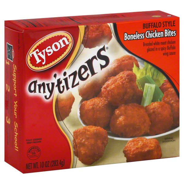 Tyson Any Tizers Buffalo Style Boneless Chicken Bites Shop Chicken At