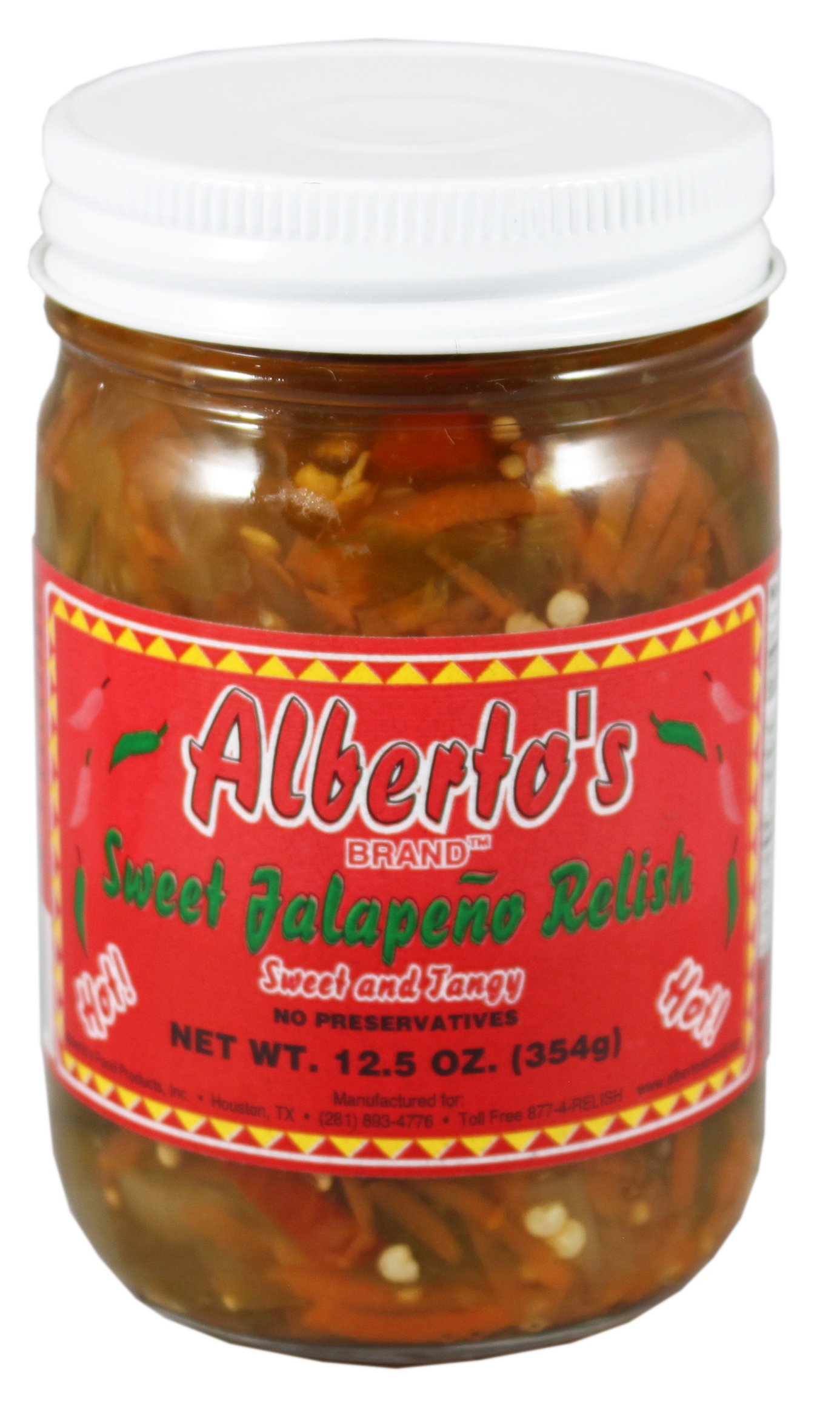 Albertos Sweet Jalapeno Relish Hot No Preservatives Shop Relish
