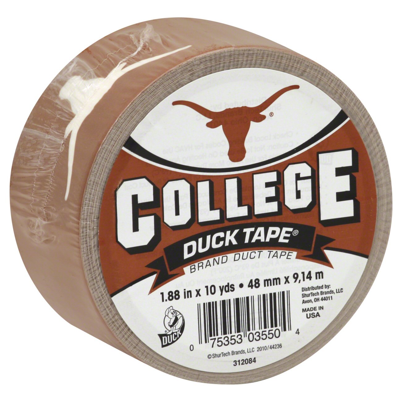 Duck University Of Texas Duct Tape Inches X Yards Shop