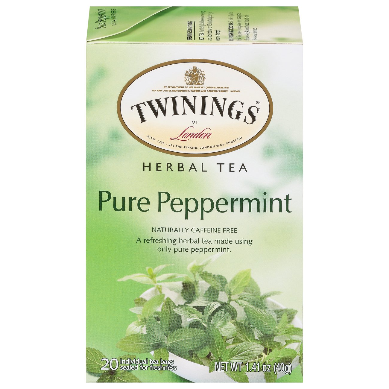 Twinings Pure Peppermint Herbal Tea Bags Shop Tea At H E B