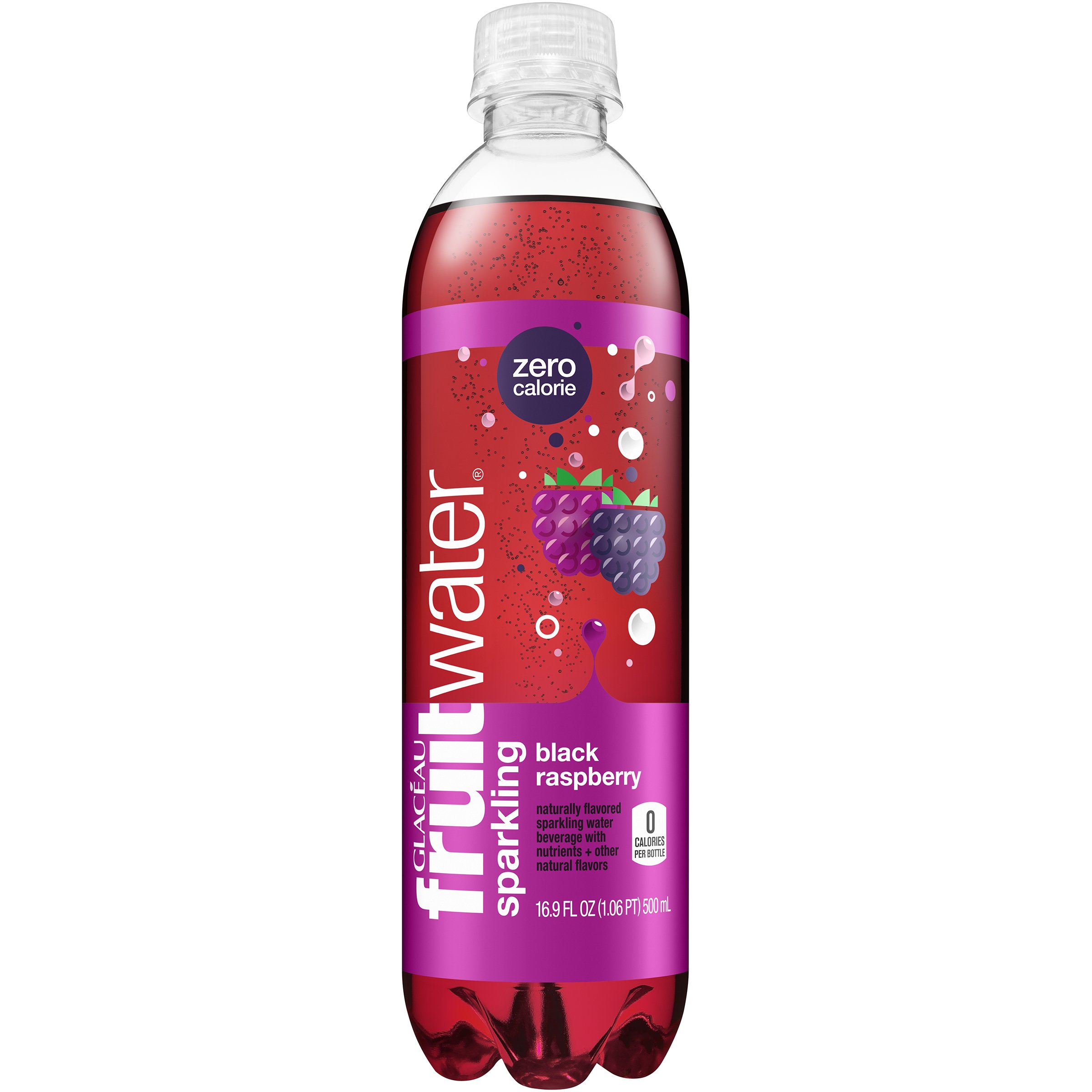 Glaceau Fruitwater Sparkling Black Raspberry Water Beverage Shop