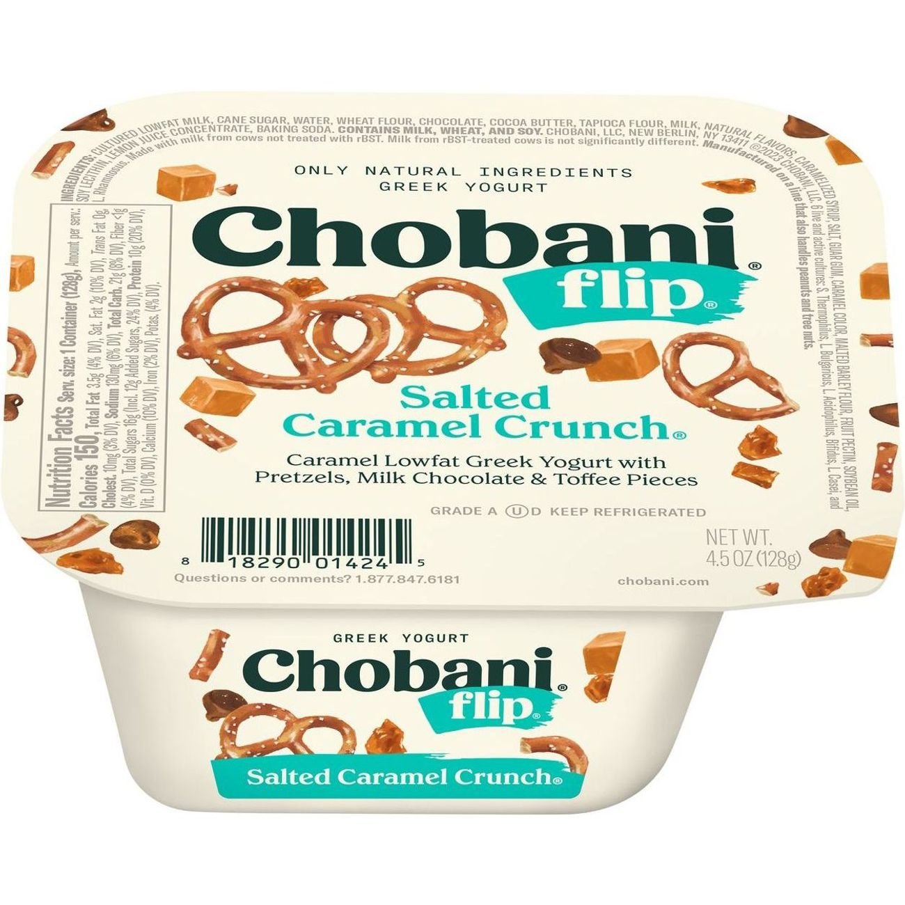 Chobani Flip Low Fat Salted Caramel Crunch Greek Yogurt Shop Yogurt