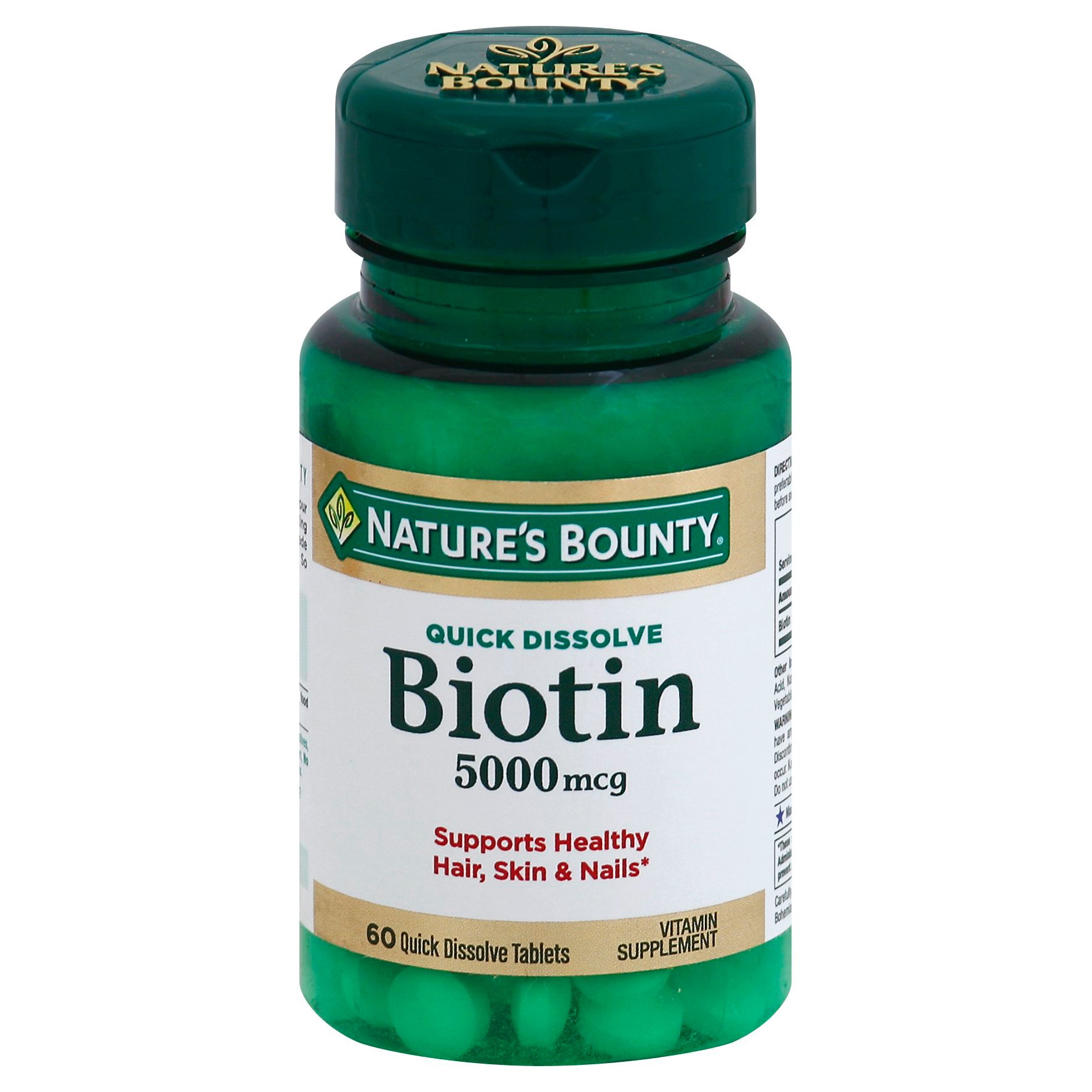 Nature S Bounty Biotin Mcg Quick Dissolve Tablets Shop Vitamins