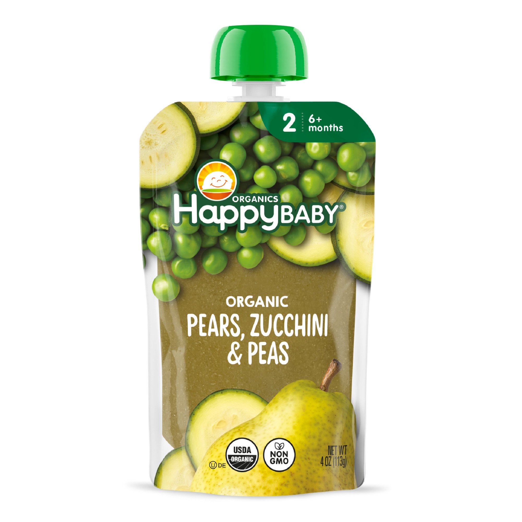 Happy Baby Organics Stage Pouch Pears Zucchini Peas Shop Baby