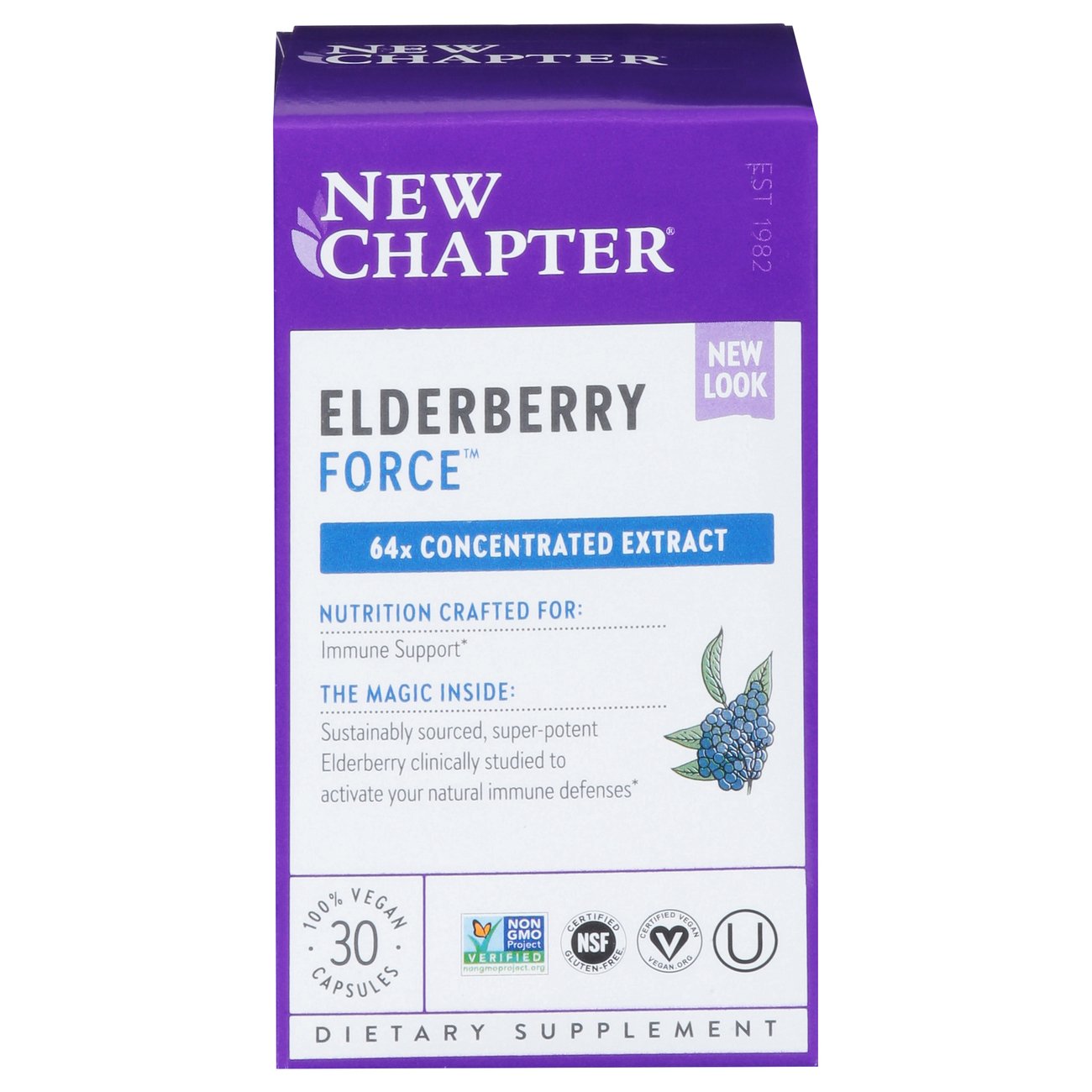 New Chapter Elderberry Force Capsules Shop Herbs Homeopathy At H E B