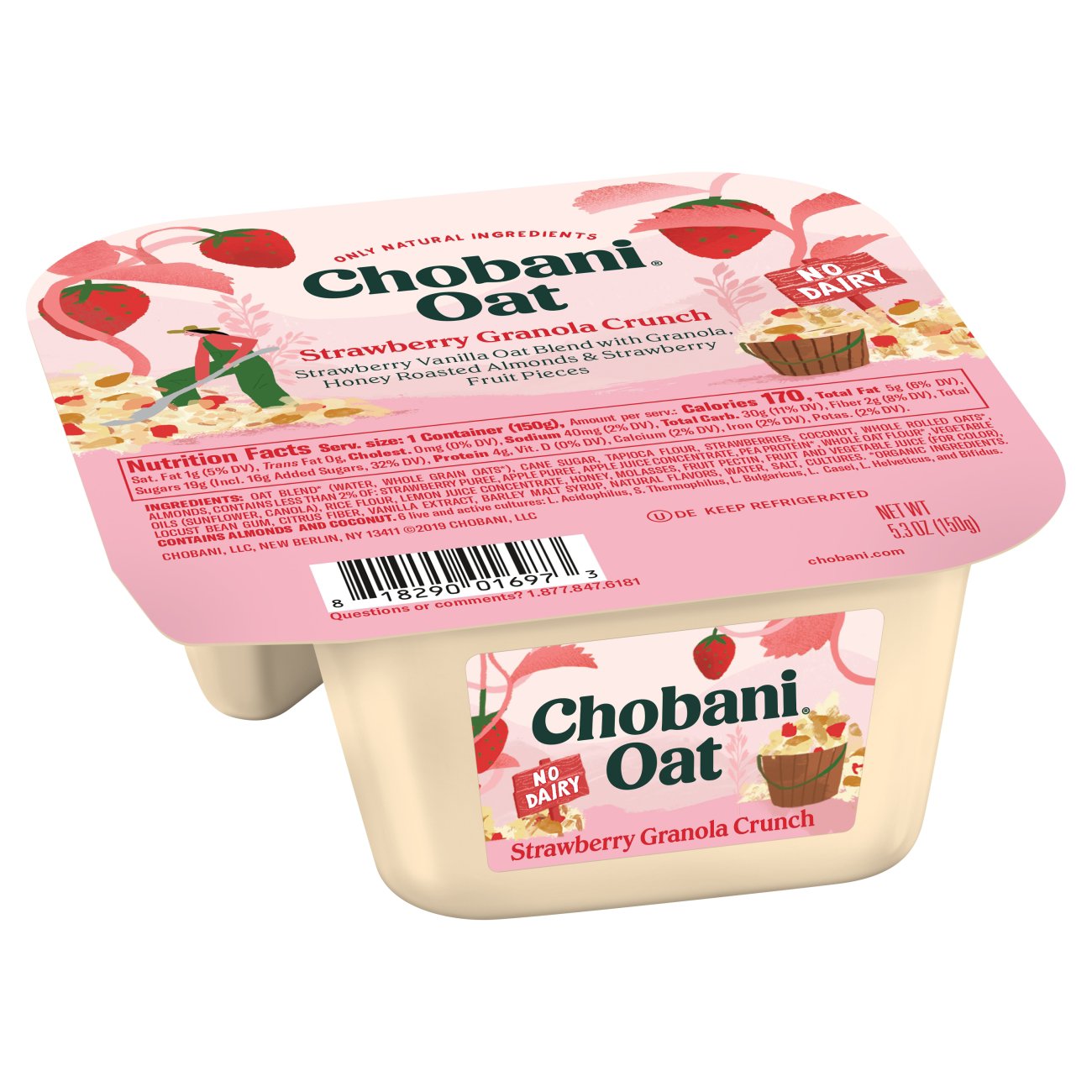 Chobani Oat Strawberry Granola Crunch Yogurt Shop Yogurt At H E B