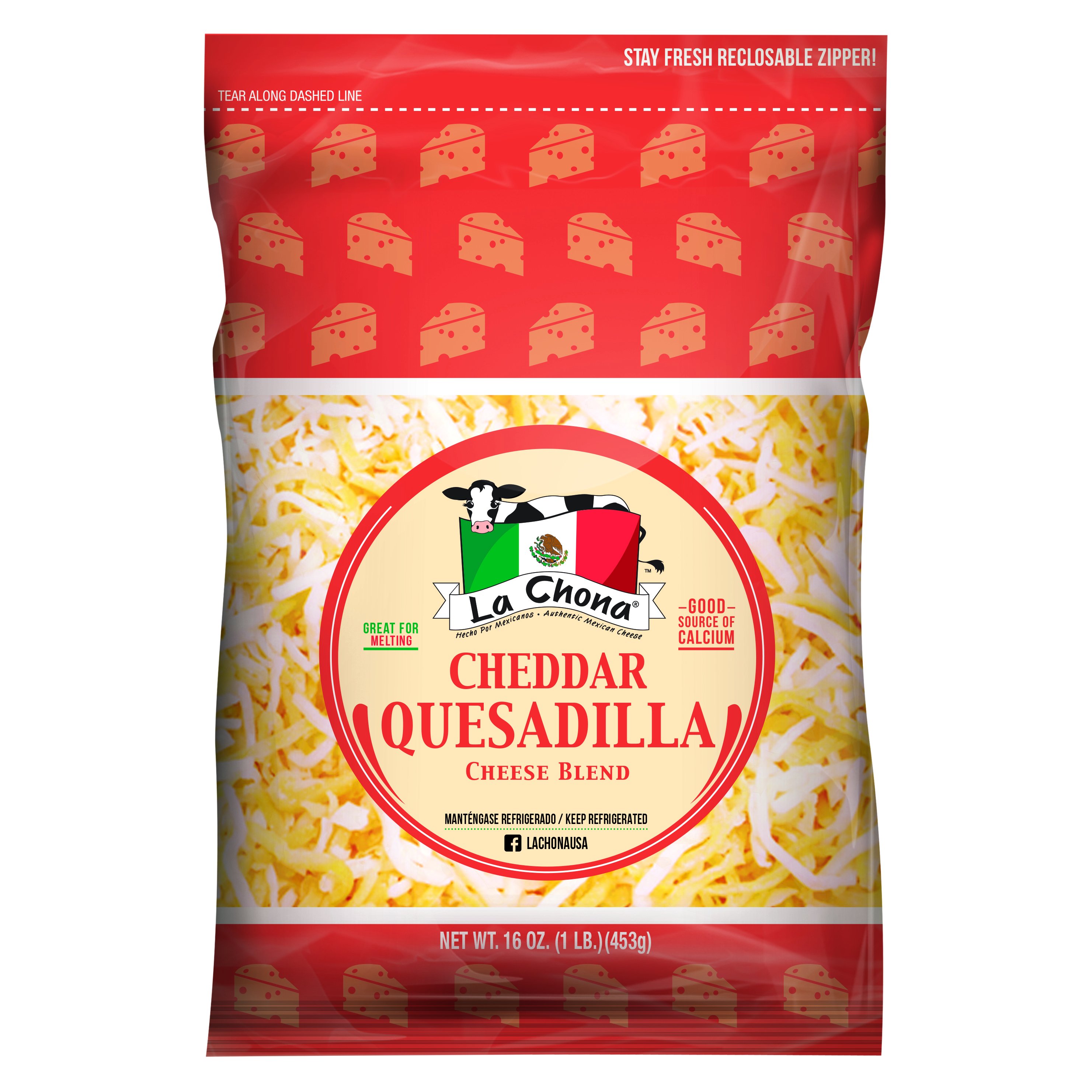 La Chona Cheddar Quesadilla Cheese Blend Shop Cheese At H E B