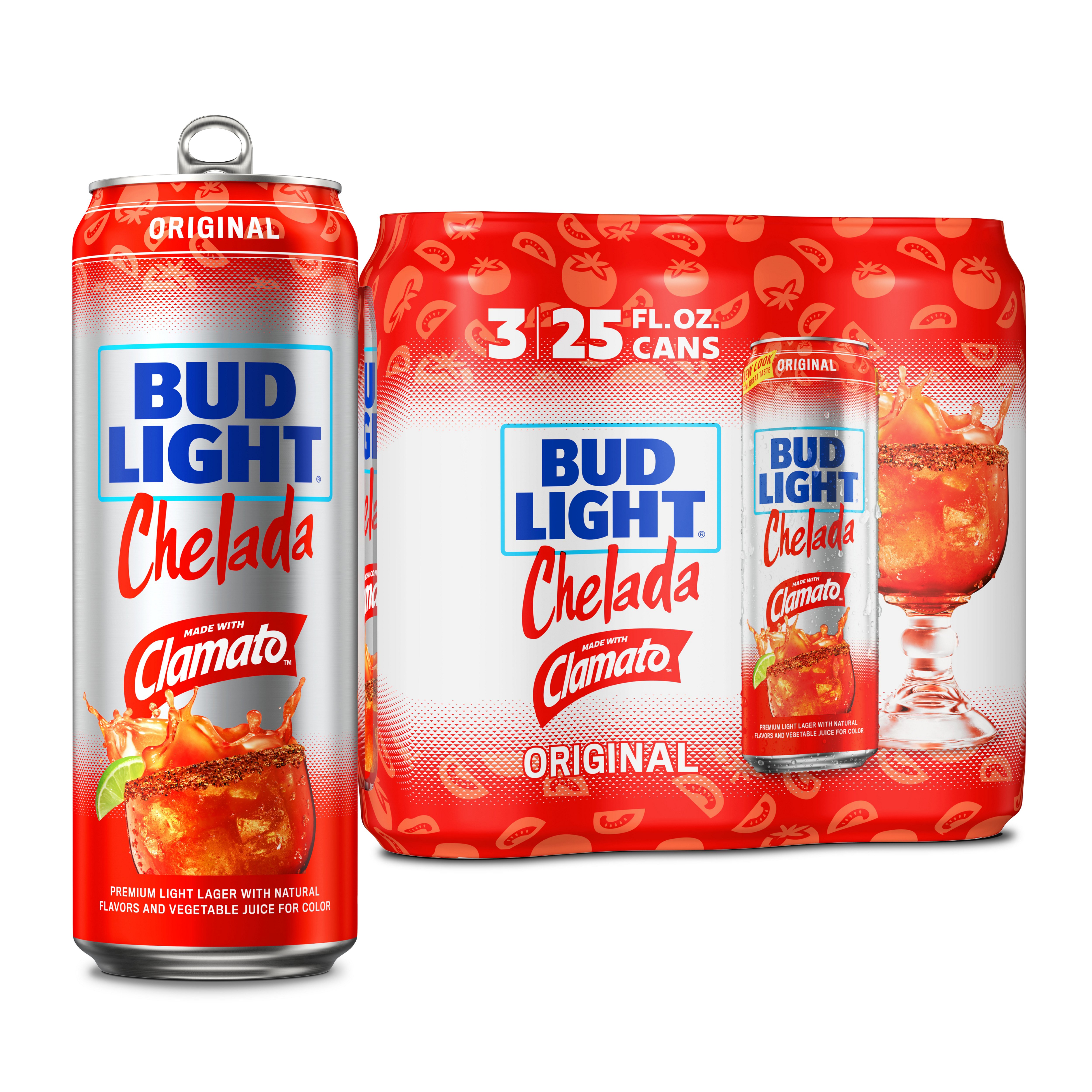 Bud Light Chelada Made With Clamato Beer Cans 3 Pack Shop Beer At H E B