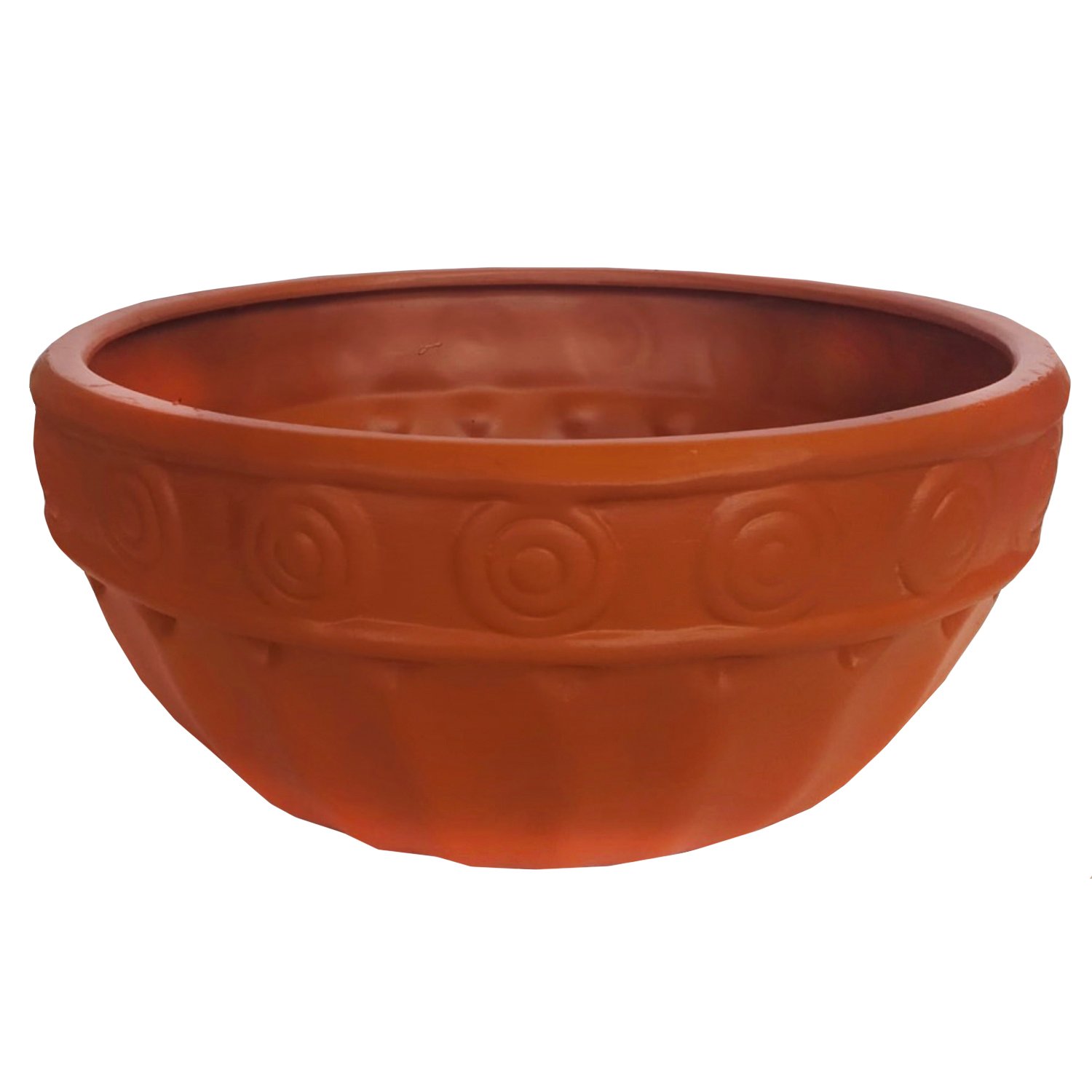 Blue Orange Pottery Terra Cotta Bowl Planter Shop Pots Planters At