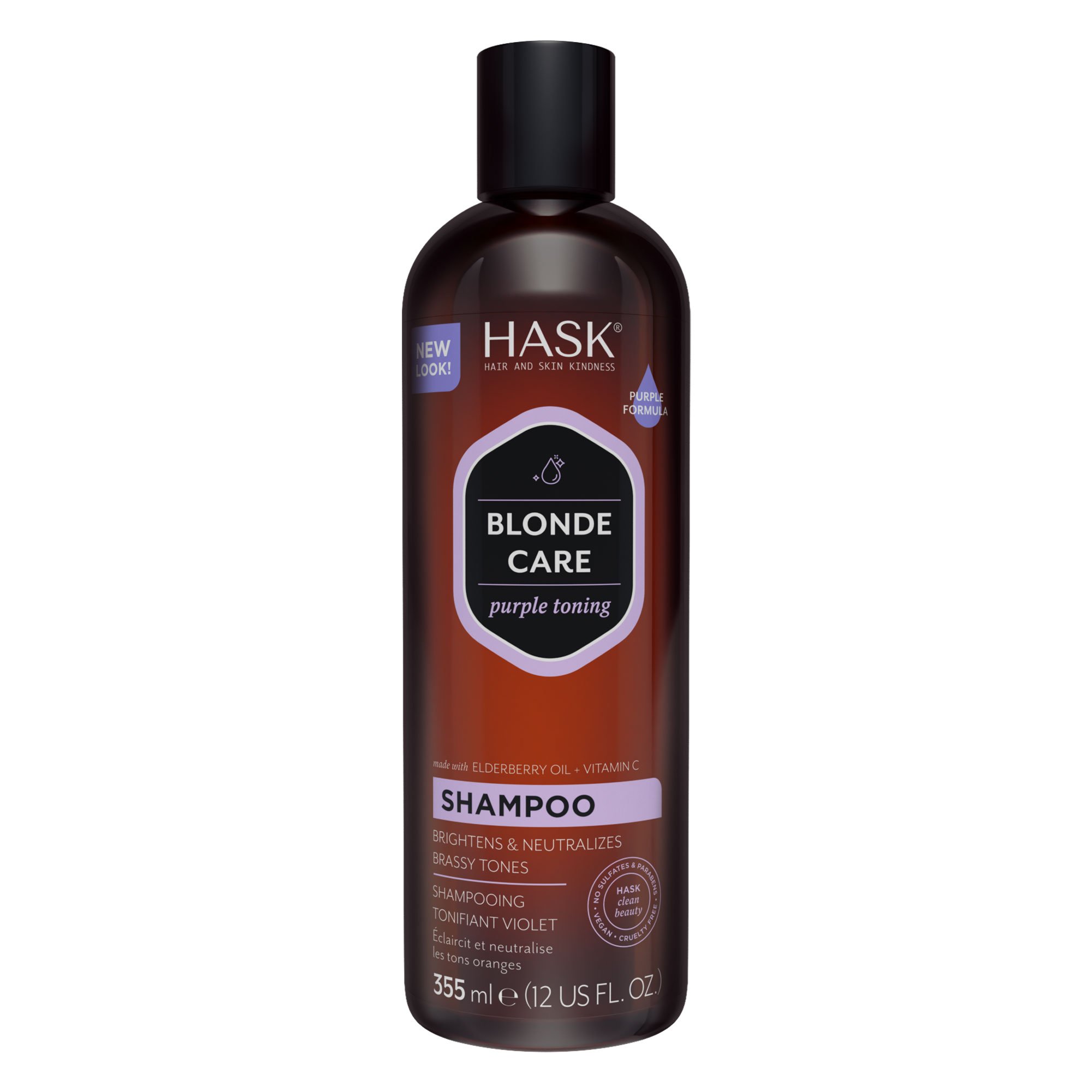 HASK Blonde Care Purple Toning Shampoo Shop Styling Products