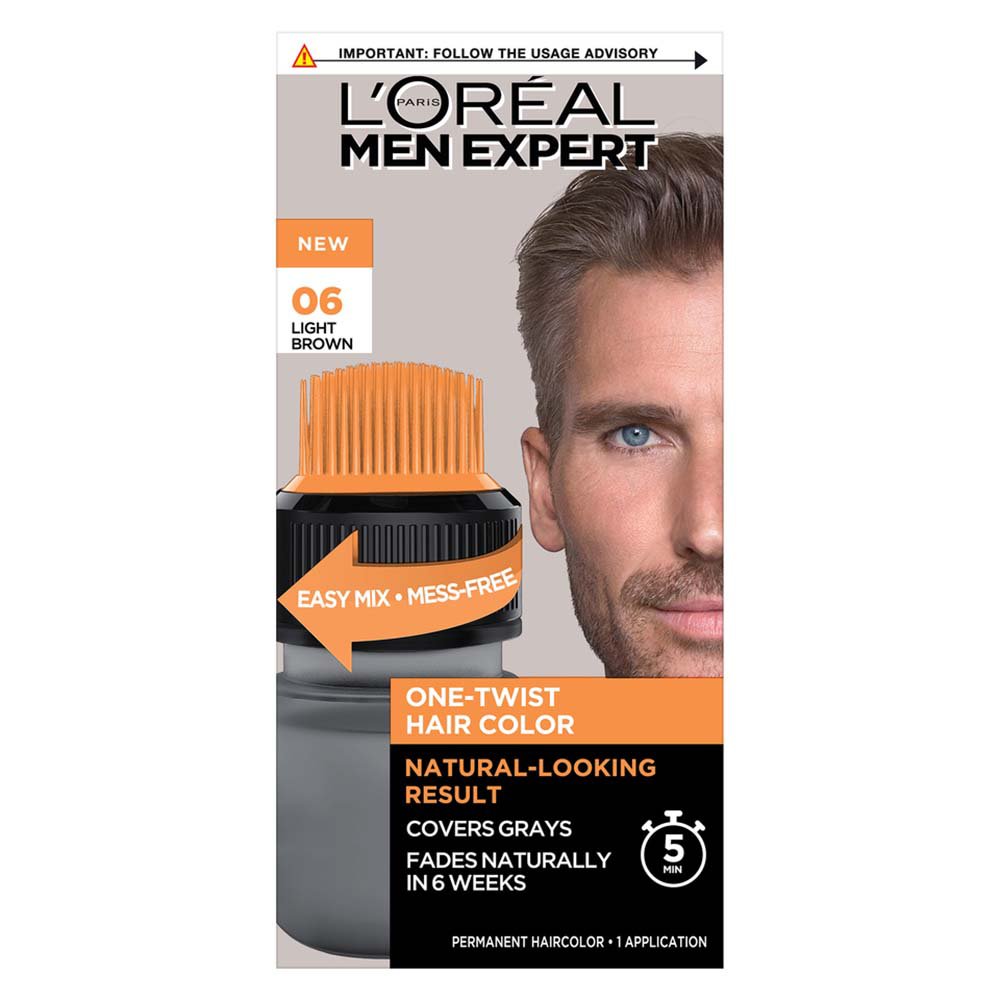 L Or Al Paris Men Expert One Twist Permanent Hair Color Light Brown