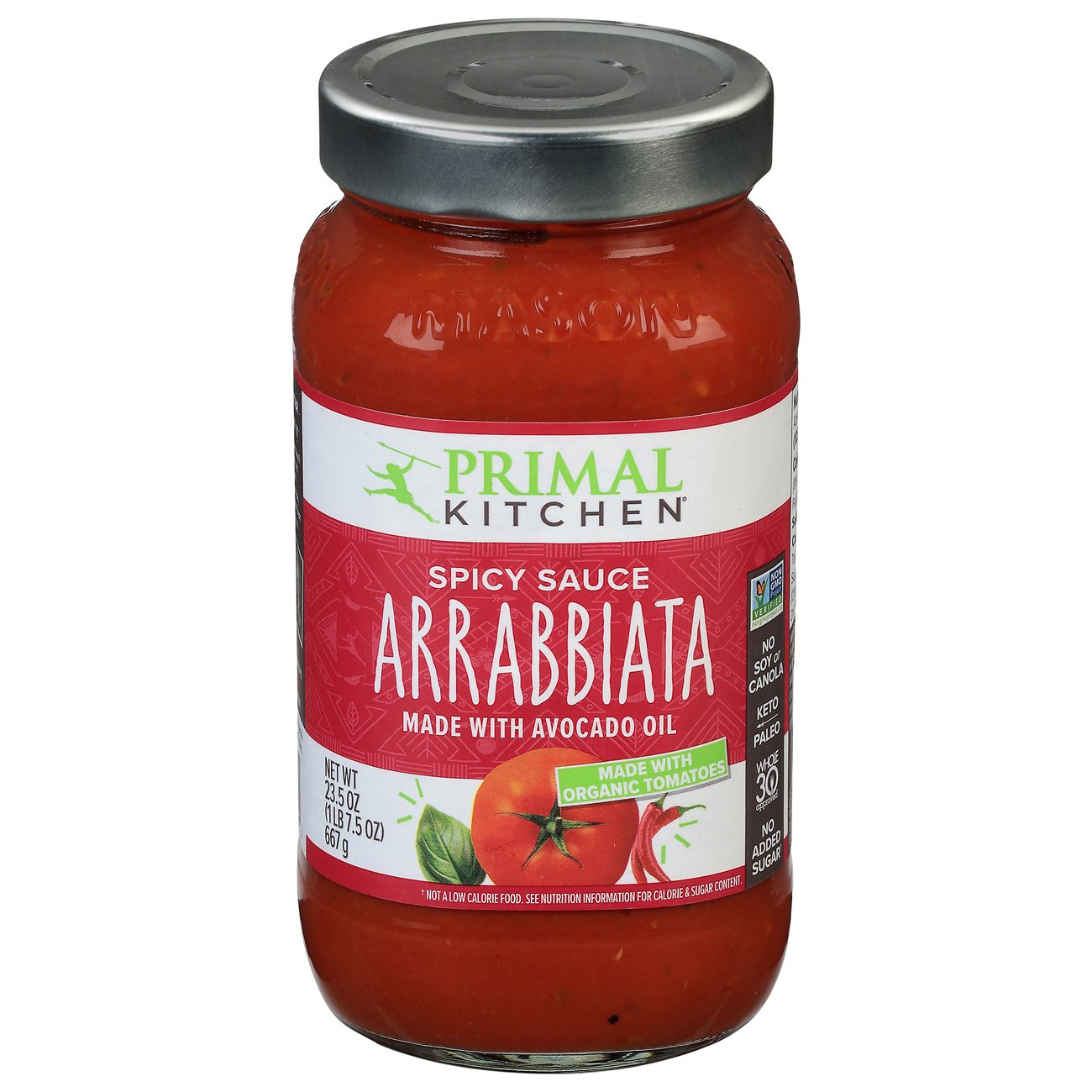 Primal Kitchen Spicy Arrabbiata Marinara Sauce Shop Pasta Sauces At H E B