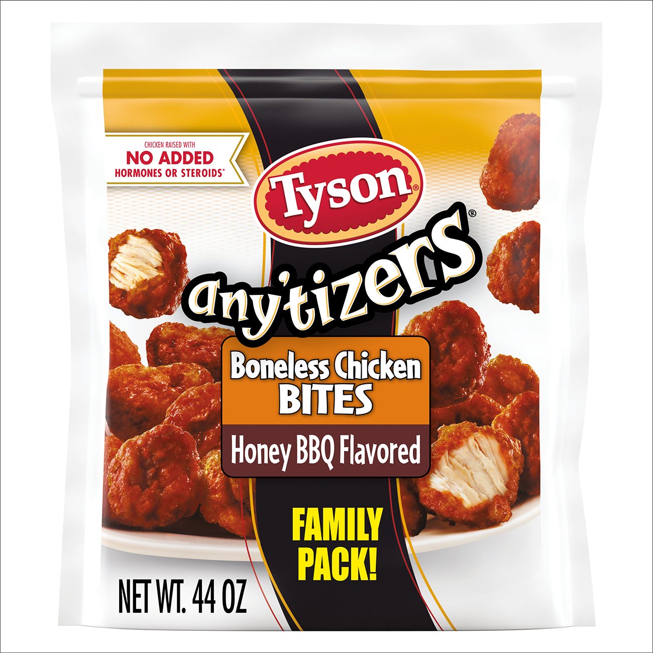 Tyson Any Tizers Frozen Boneless Chicken Bites Honey Bbq Flavored