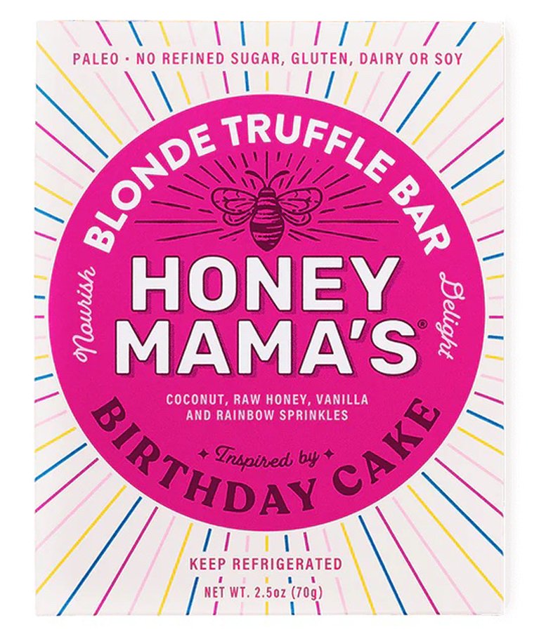 Honey Mama S Birthday Cake Blonde Truffle Bar Shop Granola Snack