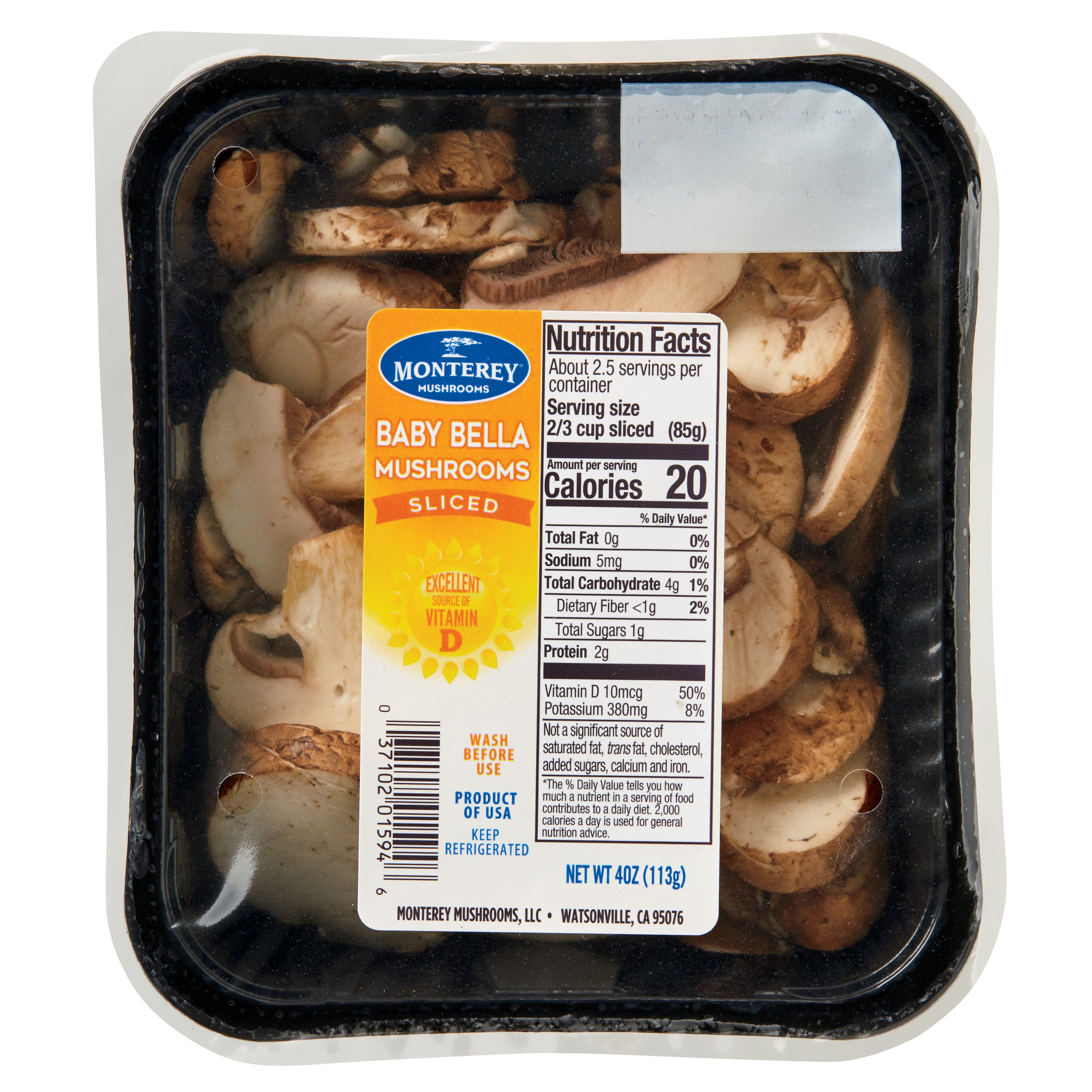 Monterey Fresh Baby Bella Sliced Mushrooms Shop Mushrooms At H E B