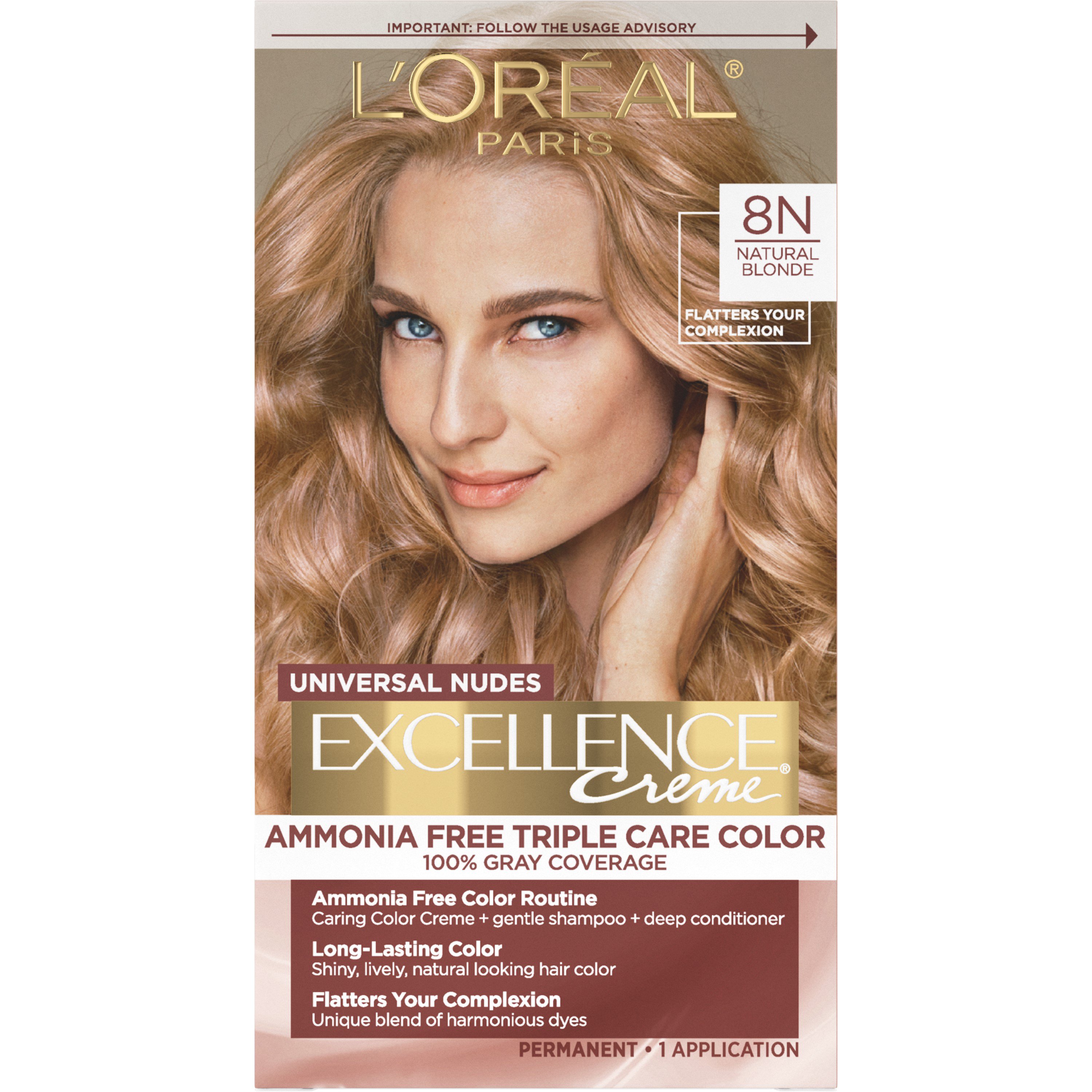 L Or Al Paris Excellence Creme Permanent Hair Color N Natural Blonde