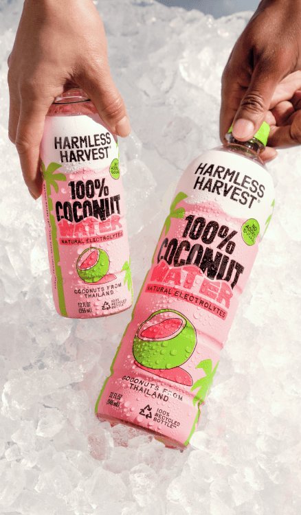 Advertisement for Harmless Harvest. Click to product page.
