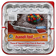 Handi Foil Ichef Cook N Carry Serve Square Cake Pans With Lids Shop