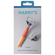 Harry S Blade Razor System Bright Orange Shop Bath Skin Care At H E B