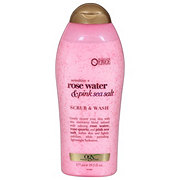 Ogx Sensitive Rose Water Pink Sea Salt Scrub Wash Shop Bath