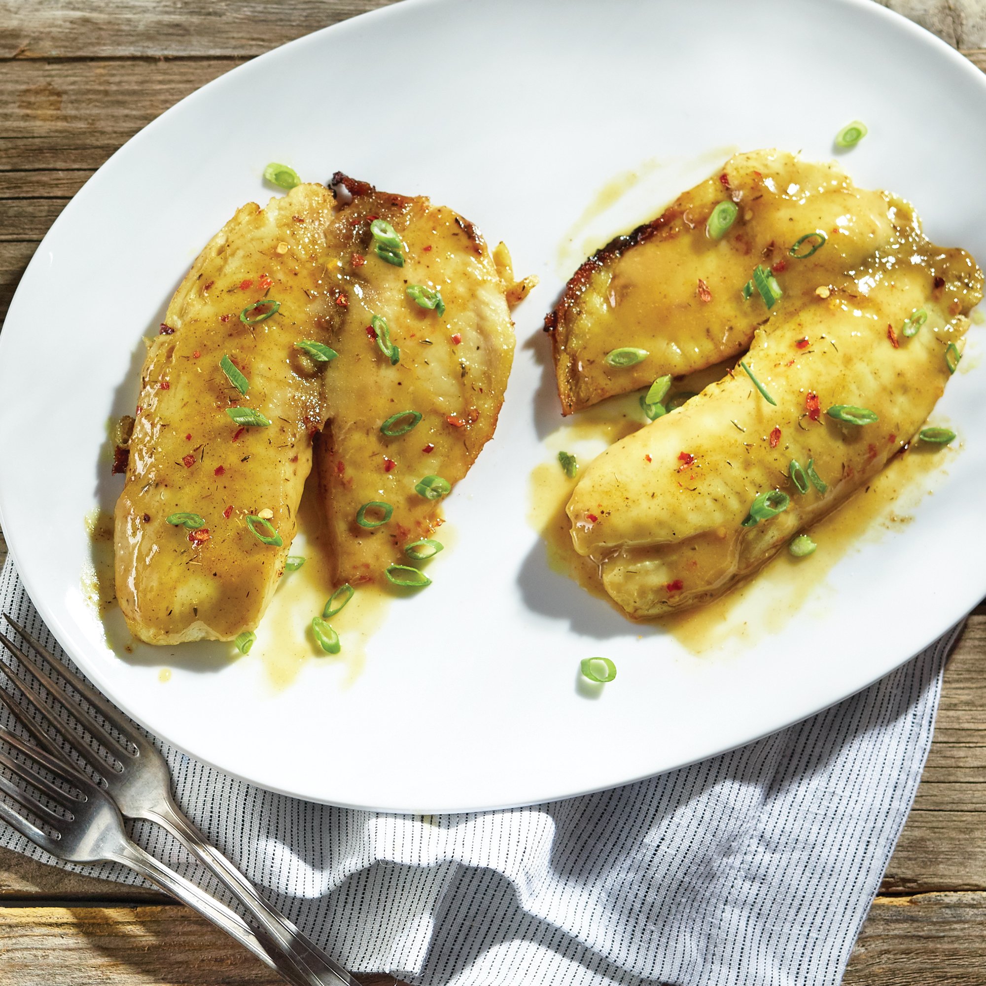 Agave Mustard Glazed Tilapia Recipe from HEB