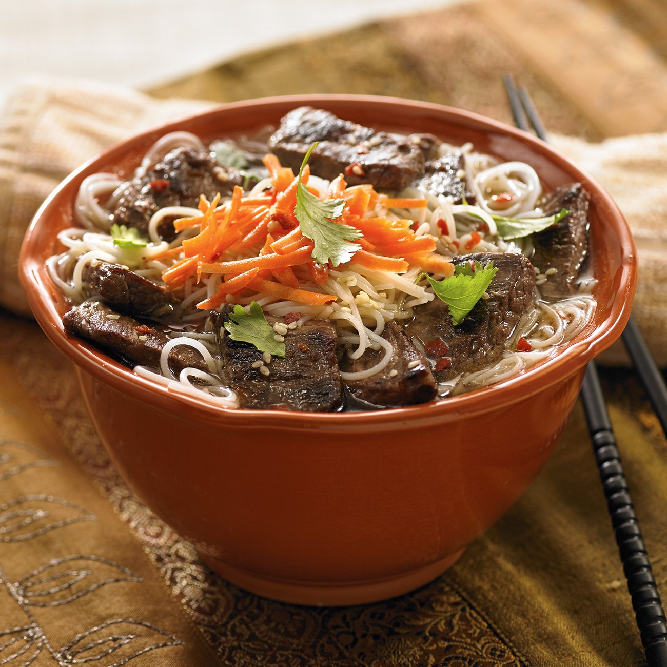 Asian Beef Noodle Bowl Recipe From H-E-B