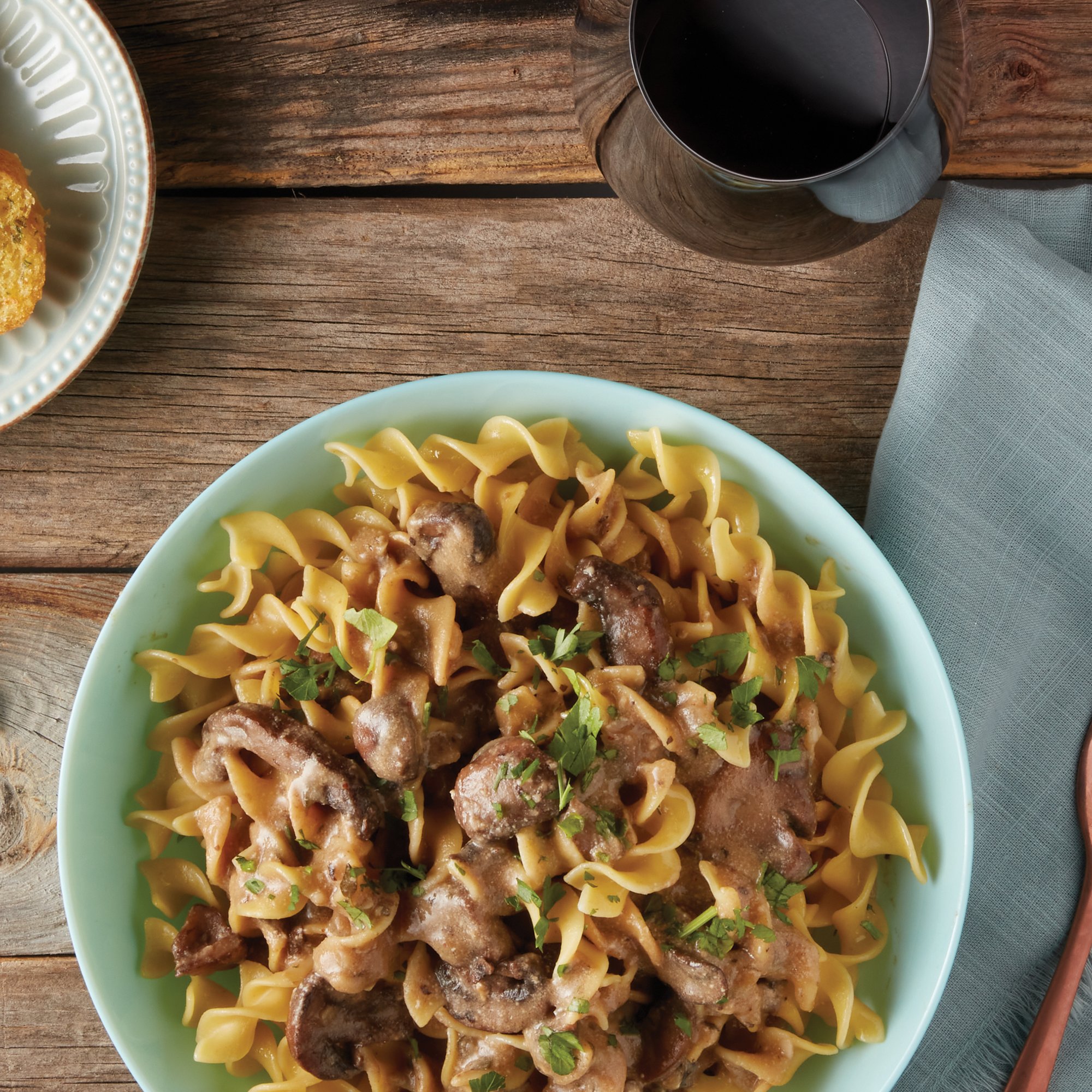 Baby Bella Mushroom Stroganoff Recipe from HEB