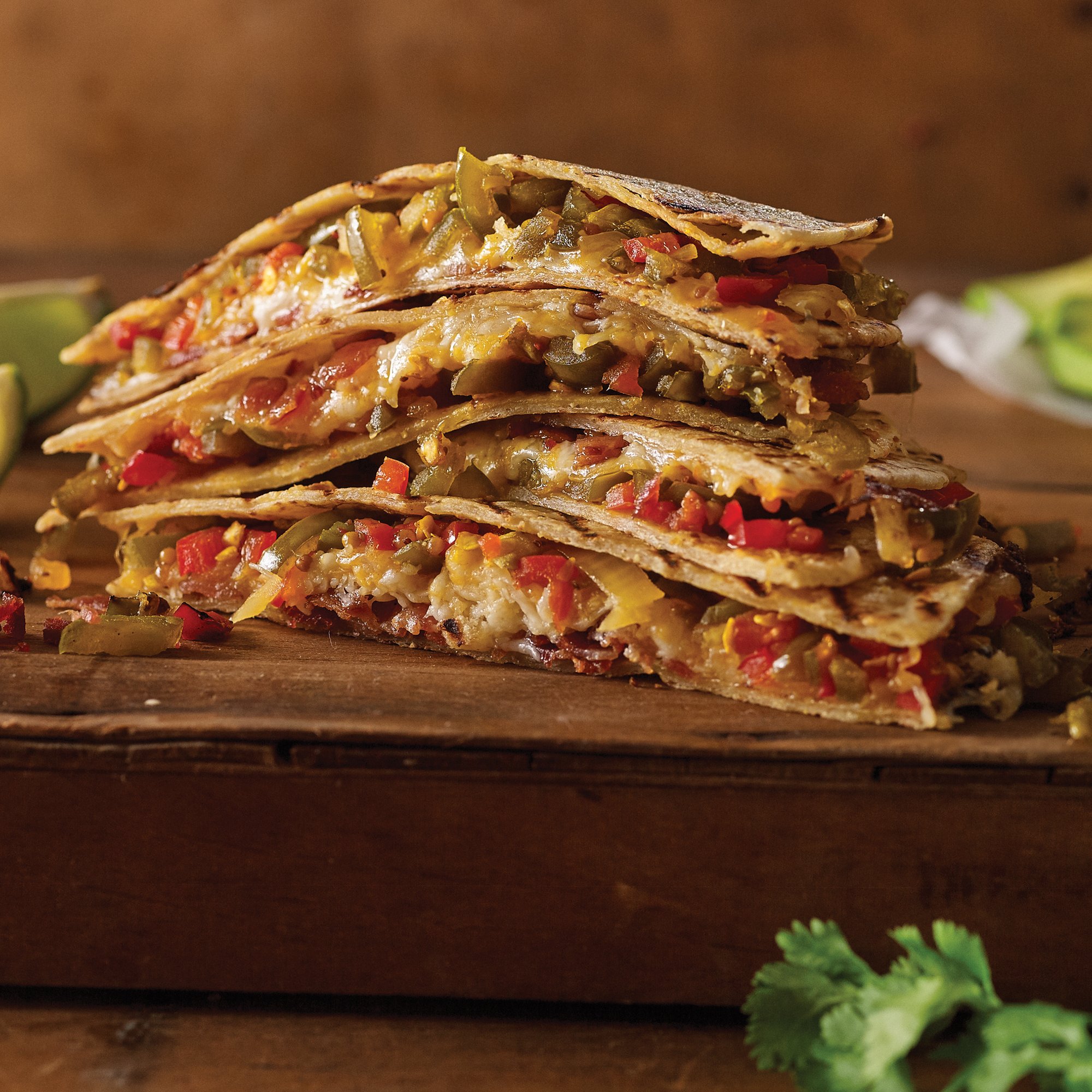Bacon & Candied Jalapeño Quesadillas Recipe from HEB