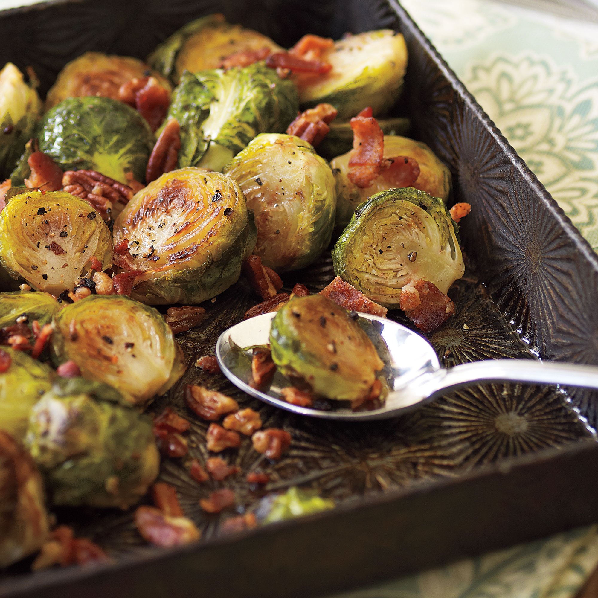 Bacon Glazed Brussels Sprouts Recipe from HEB