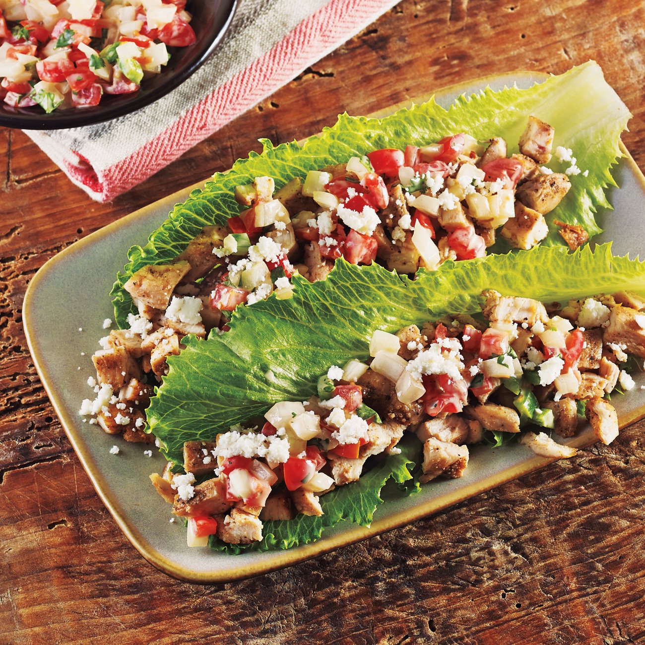 Baja Chicken Tacos with Honey Mustard Salsa Fresca Recipe from HEB