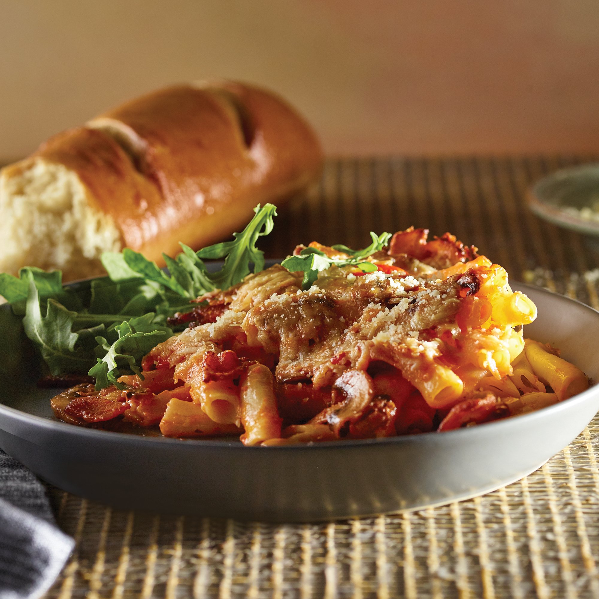 Baked Ziti a la Carbonara Recipe from HEB