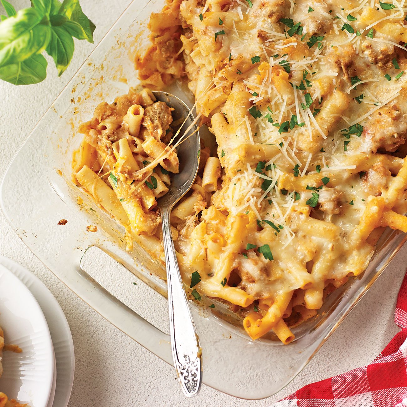 Baked Ziti Casserole Recipe From H-E-B