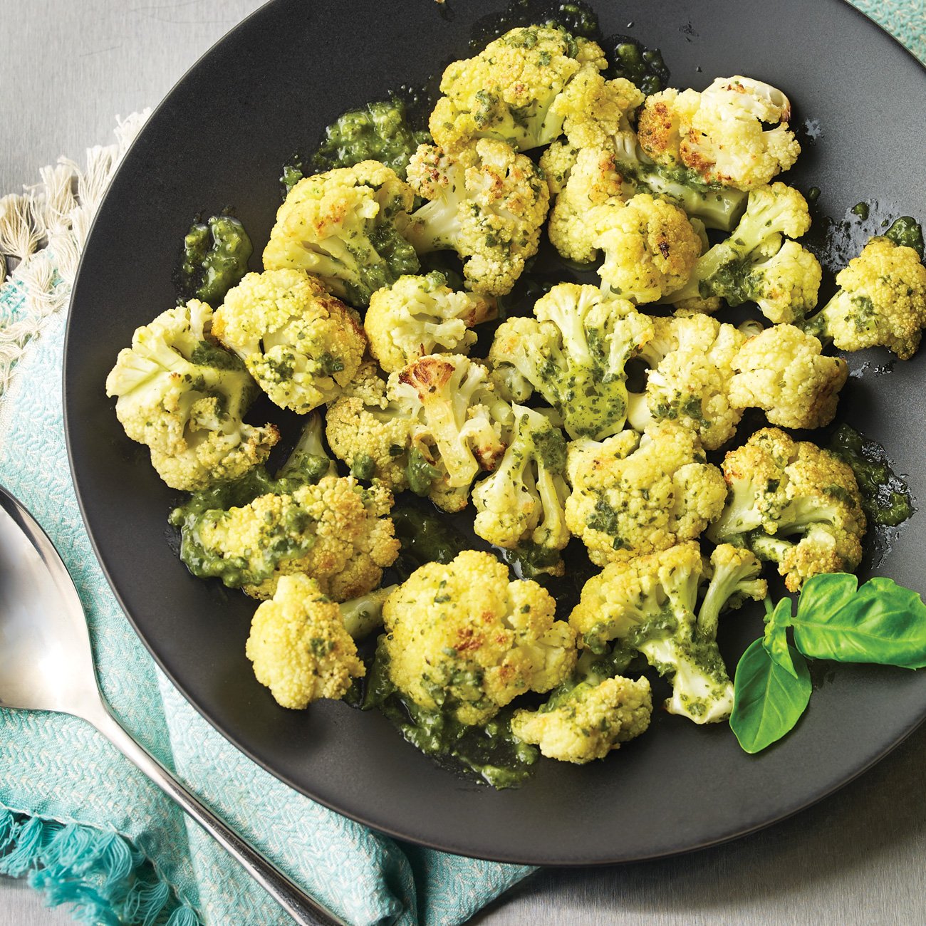 Basil Roasted Cauliflower Recipe From H-e-b