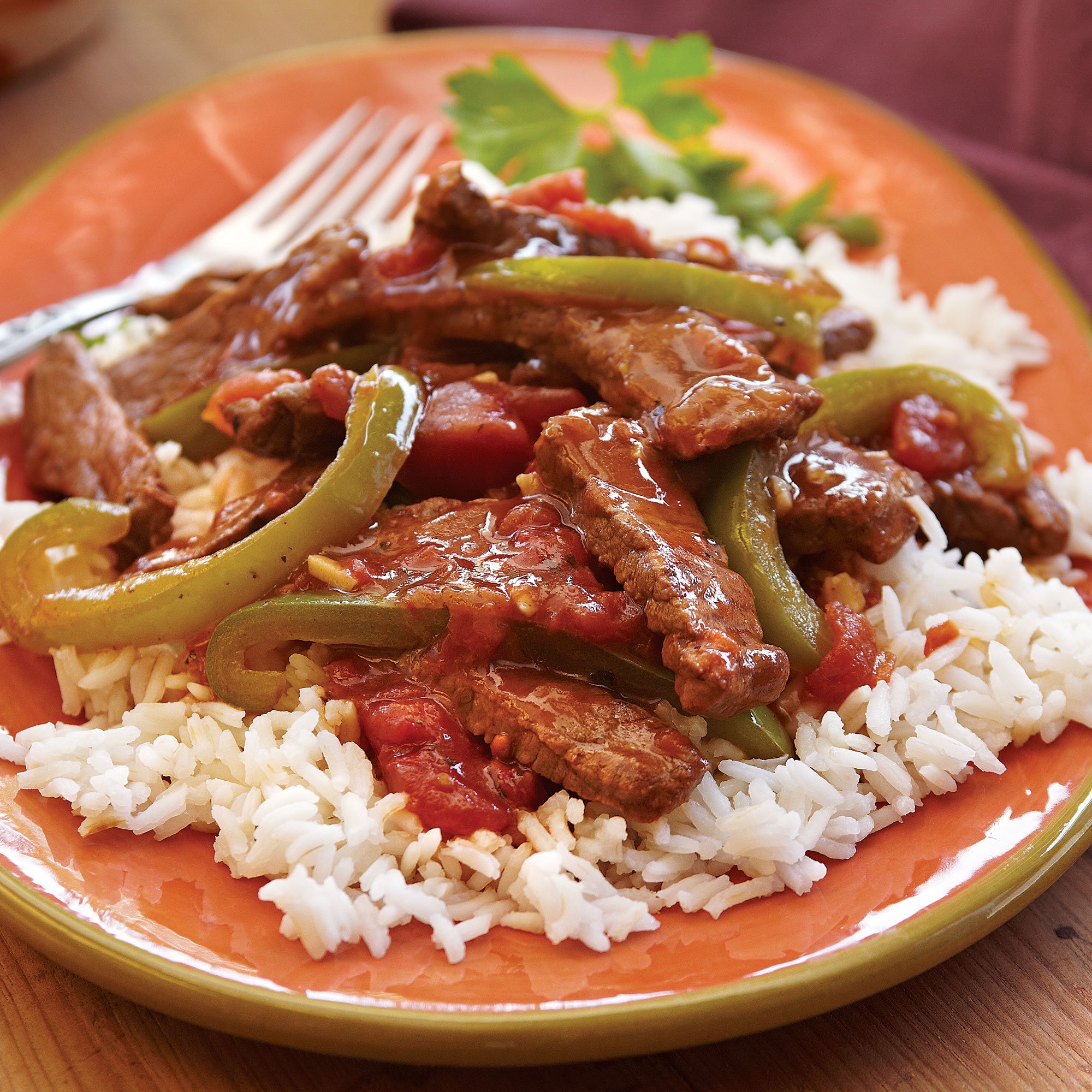 Beef & Pepper Steak with Rice Recipe from HEB