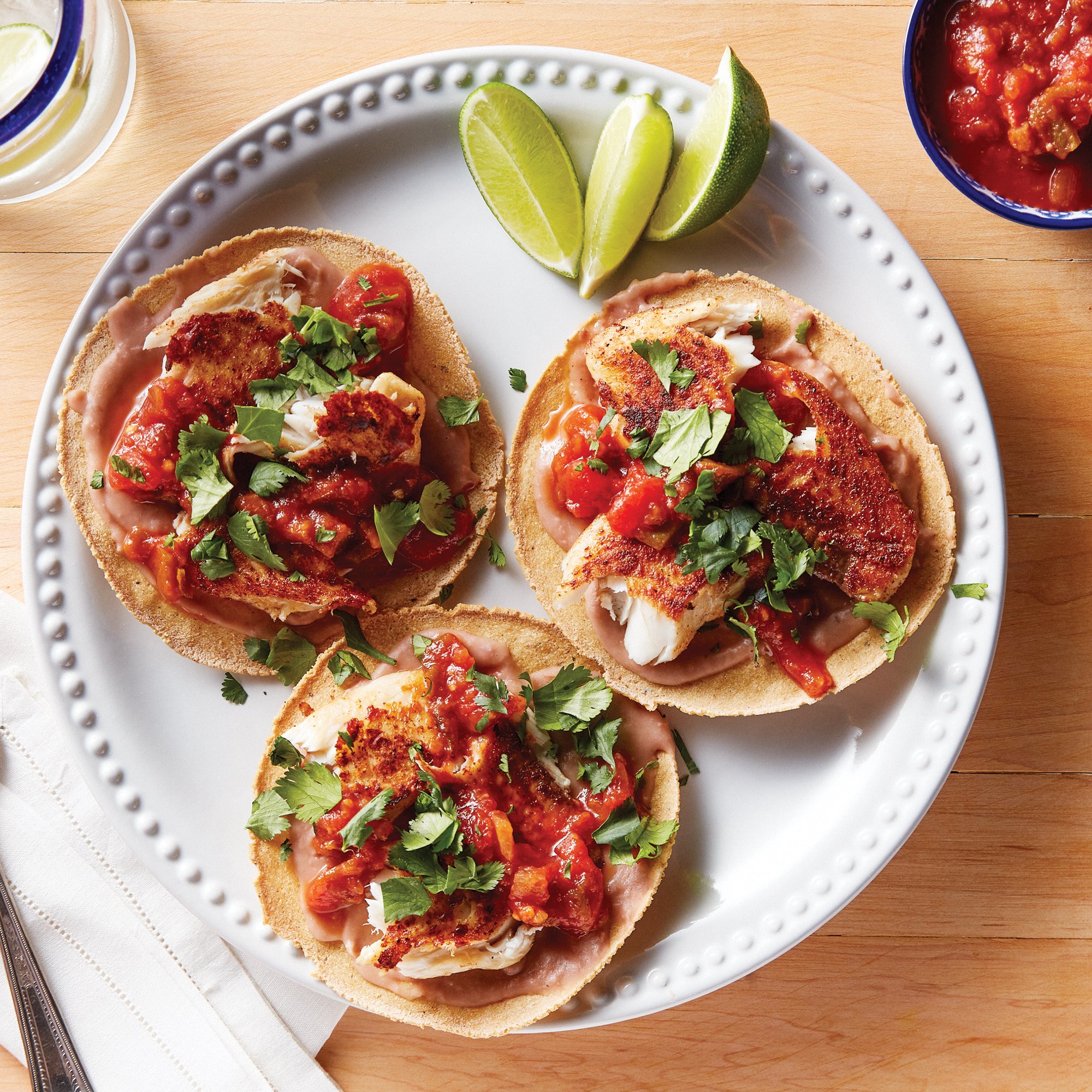 Blackened Tilapia Tostadas Recipe from HEB