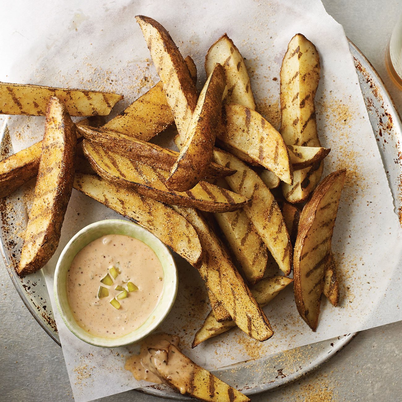 Bloody Mary Grilled Steak Fries Recipe from HEB
