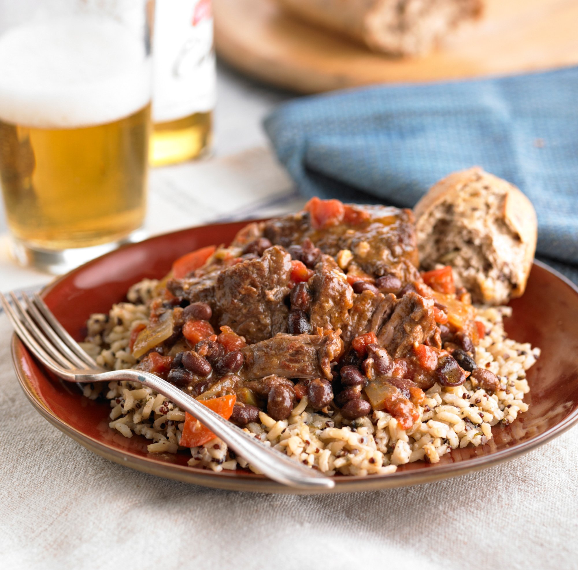 BockSimmered Pot Roast with Black Beans Recipe from HEB