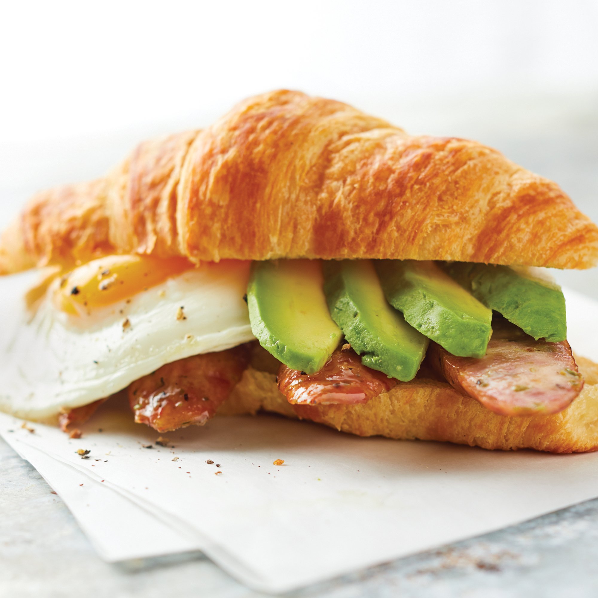 Breakfast Croissant Sausage Sandwich Recipe From H-E-B