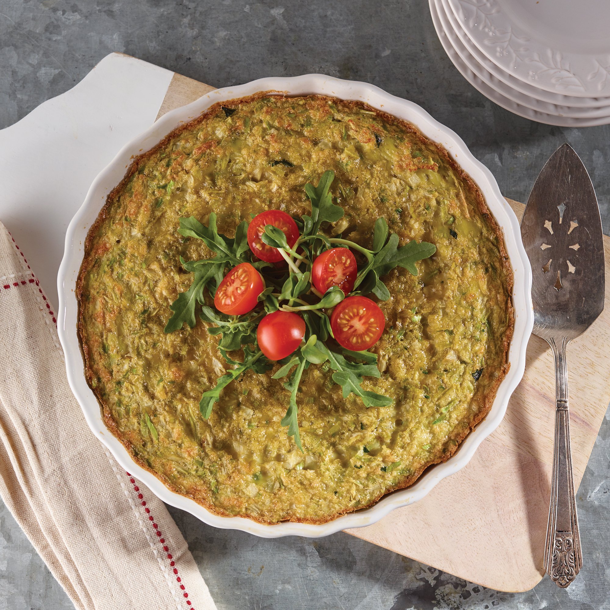 Broccoli, Cauli Rice Frittata Recipe from HEB