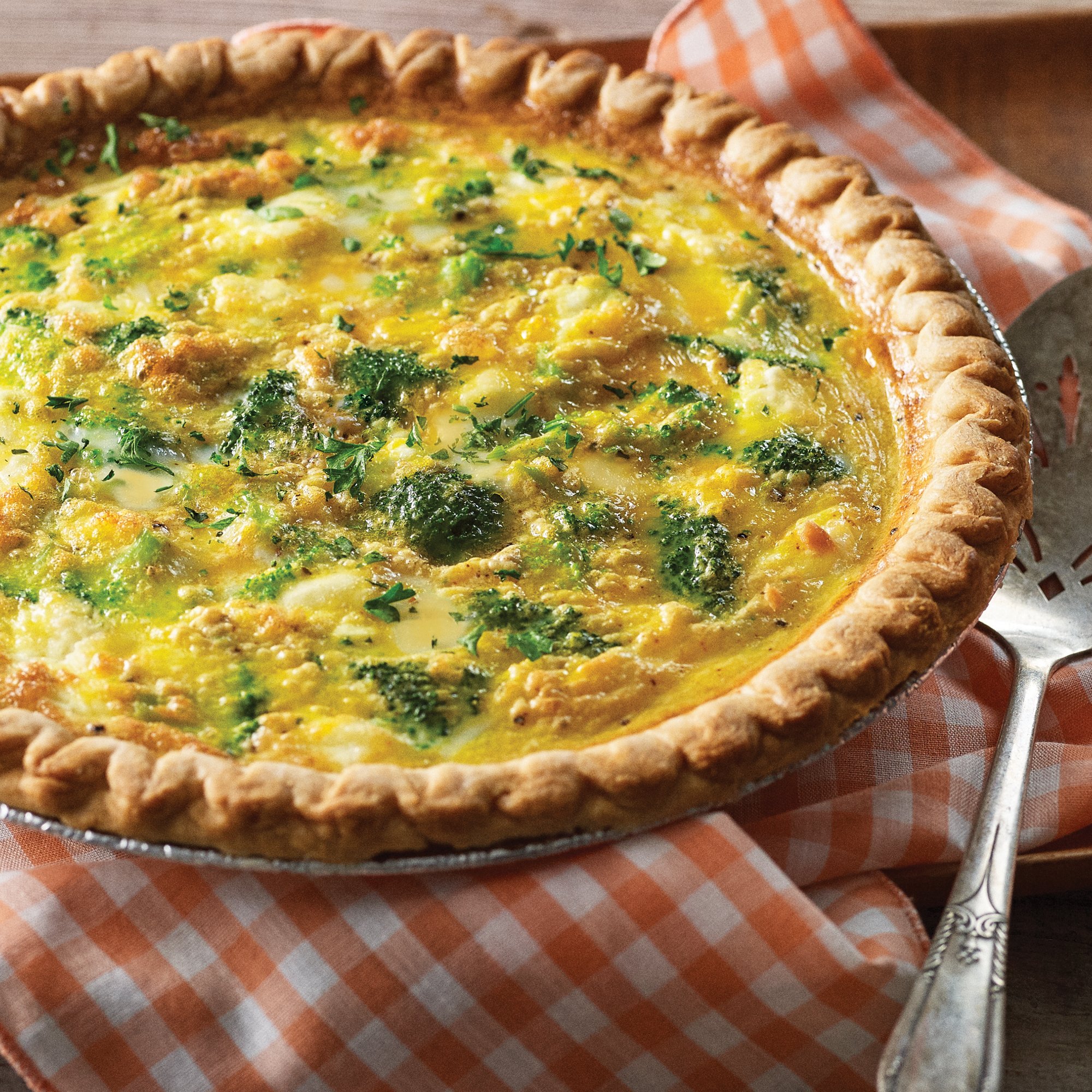 Broccoli Cheese Quiche Recipe From H-E-B