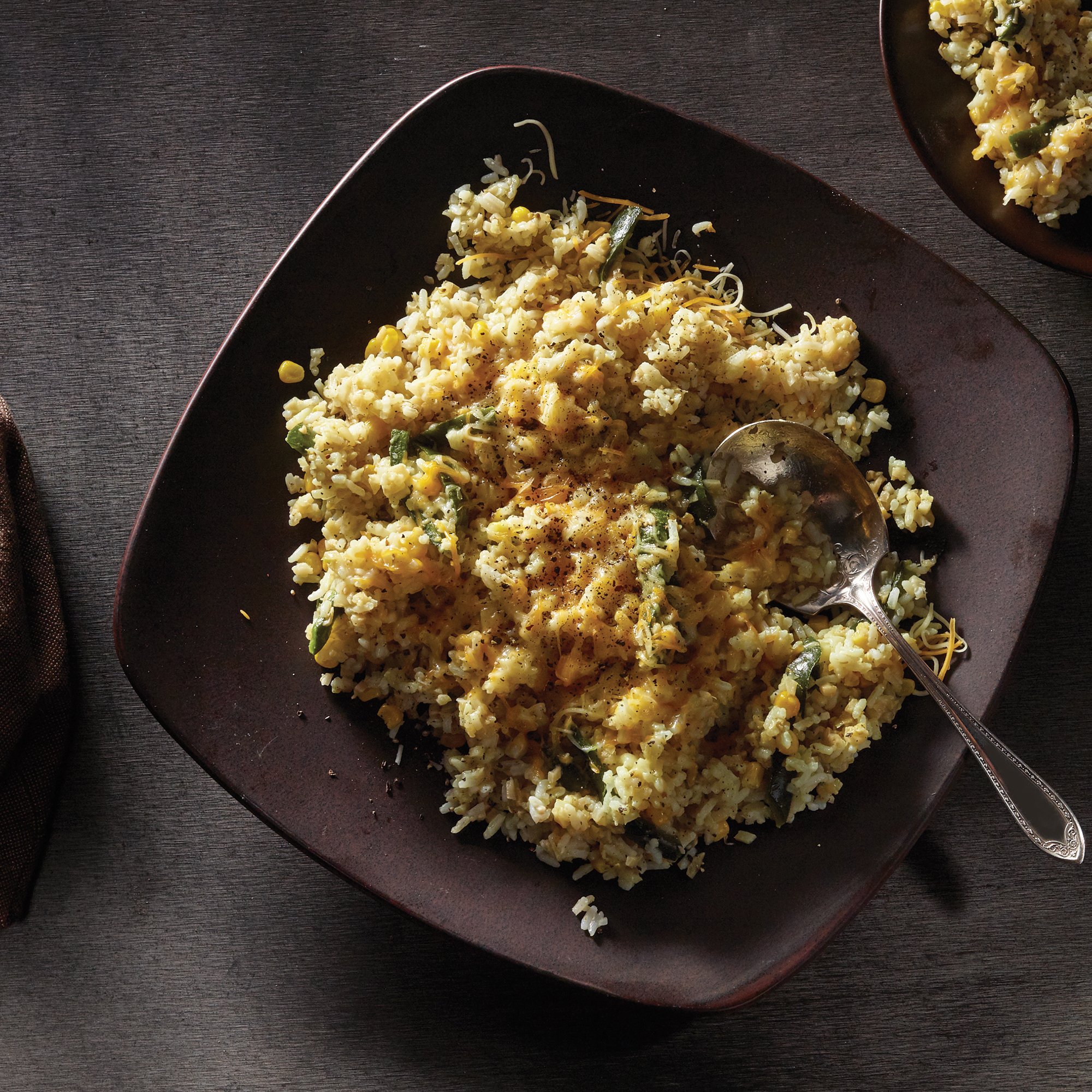 Broccoli Rice with Corn and Poblanos Recipe from HEB