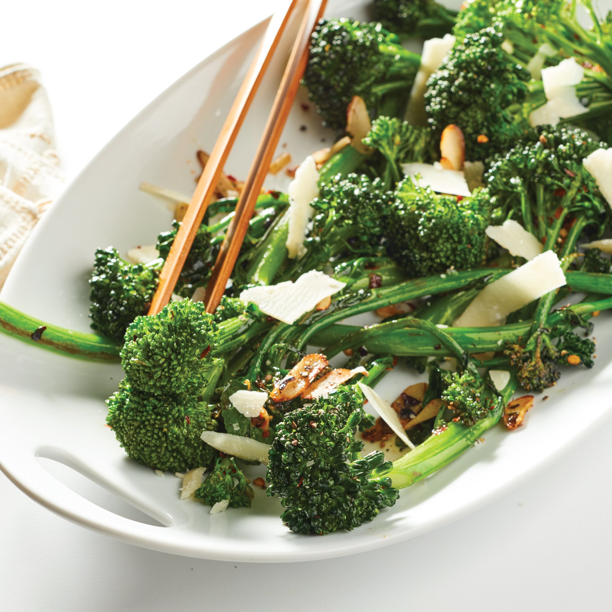 Broccolini with Melted Garlic and Chilis Recipe from HEB